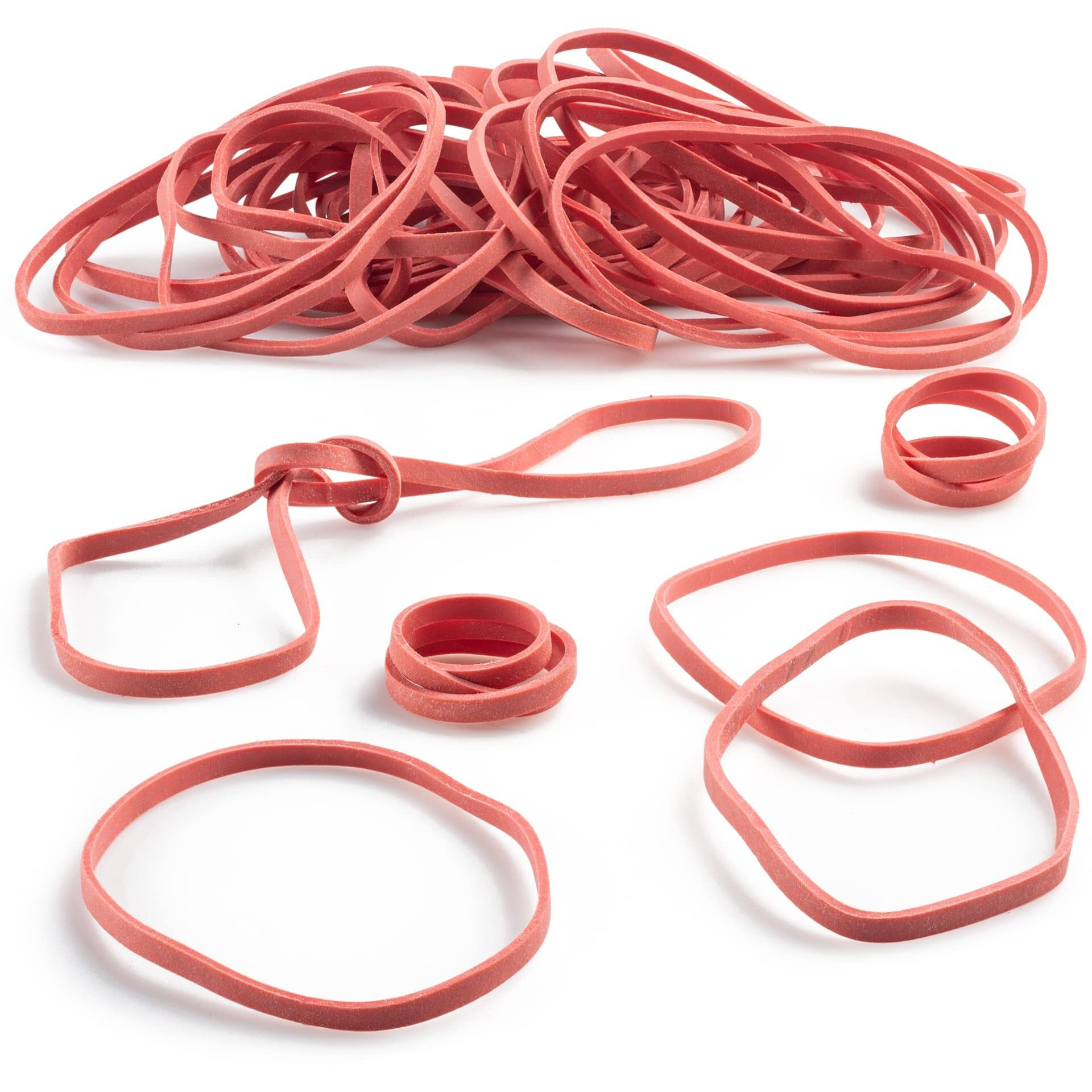 Plasticmill Rubber Bands - 33 Size - Pink Rubberbands - 100 Count