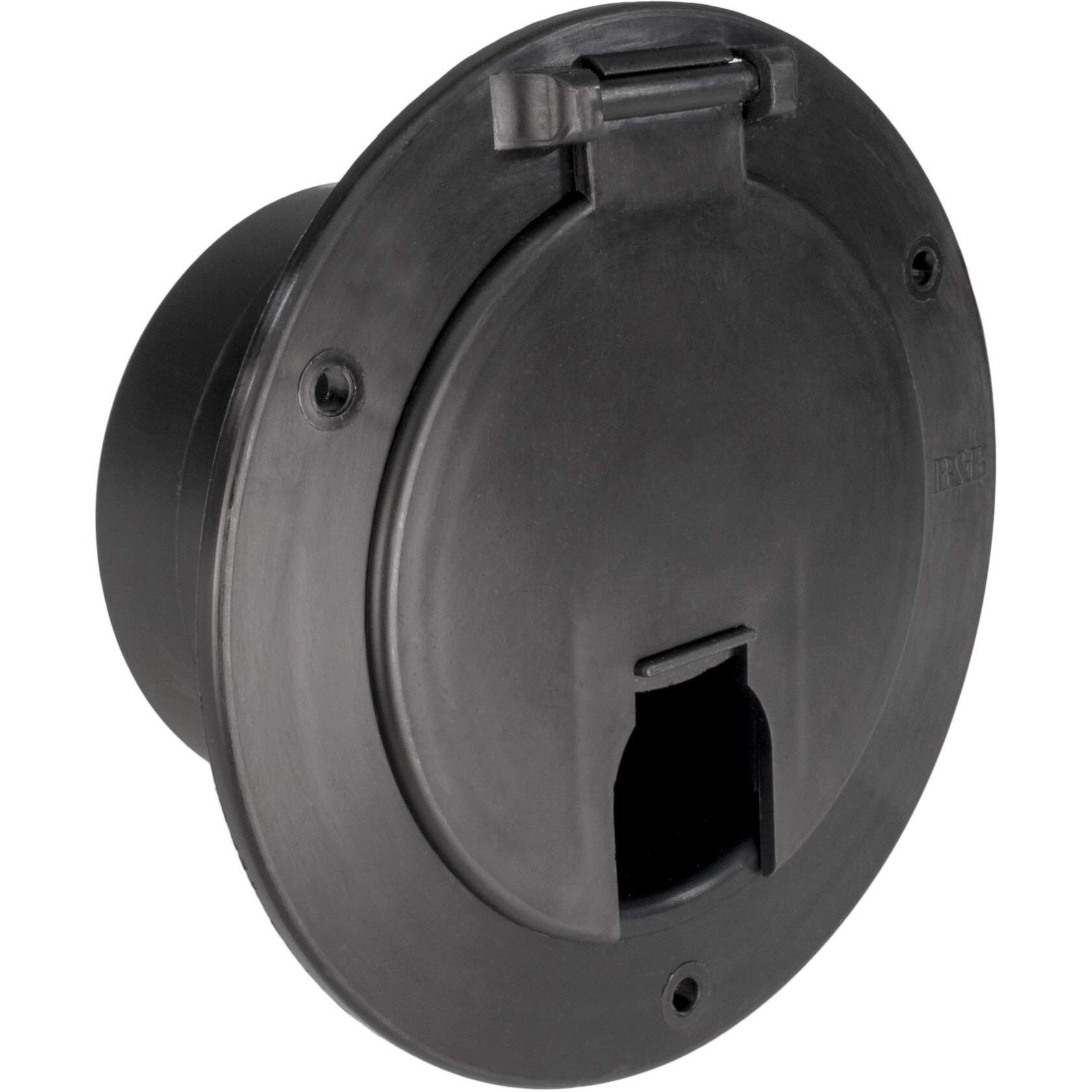 Recpro New Rv Camper Trailer Motorhome Power Cord Hatchcover  Available In Black Or White  Made In America (Black)