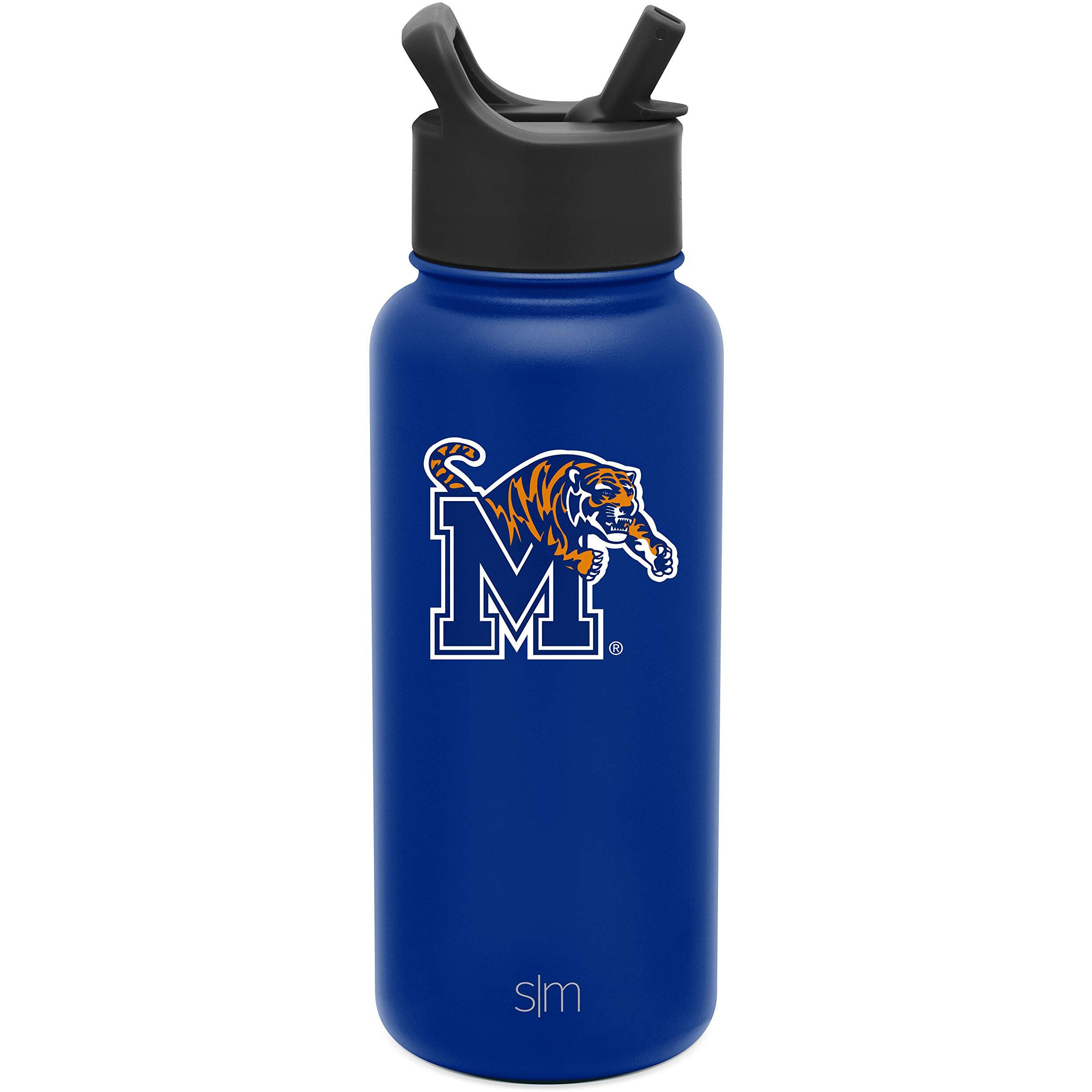 Simple Modern Officially Licensed Collegiate Memphis Tigers Water Bottle With Straw Lid | Vacuum Insulated Stainless Steel 32Oz Thermos | Summit Collection | University Of Memphis
