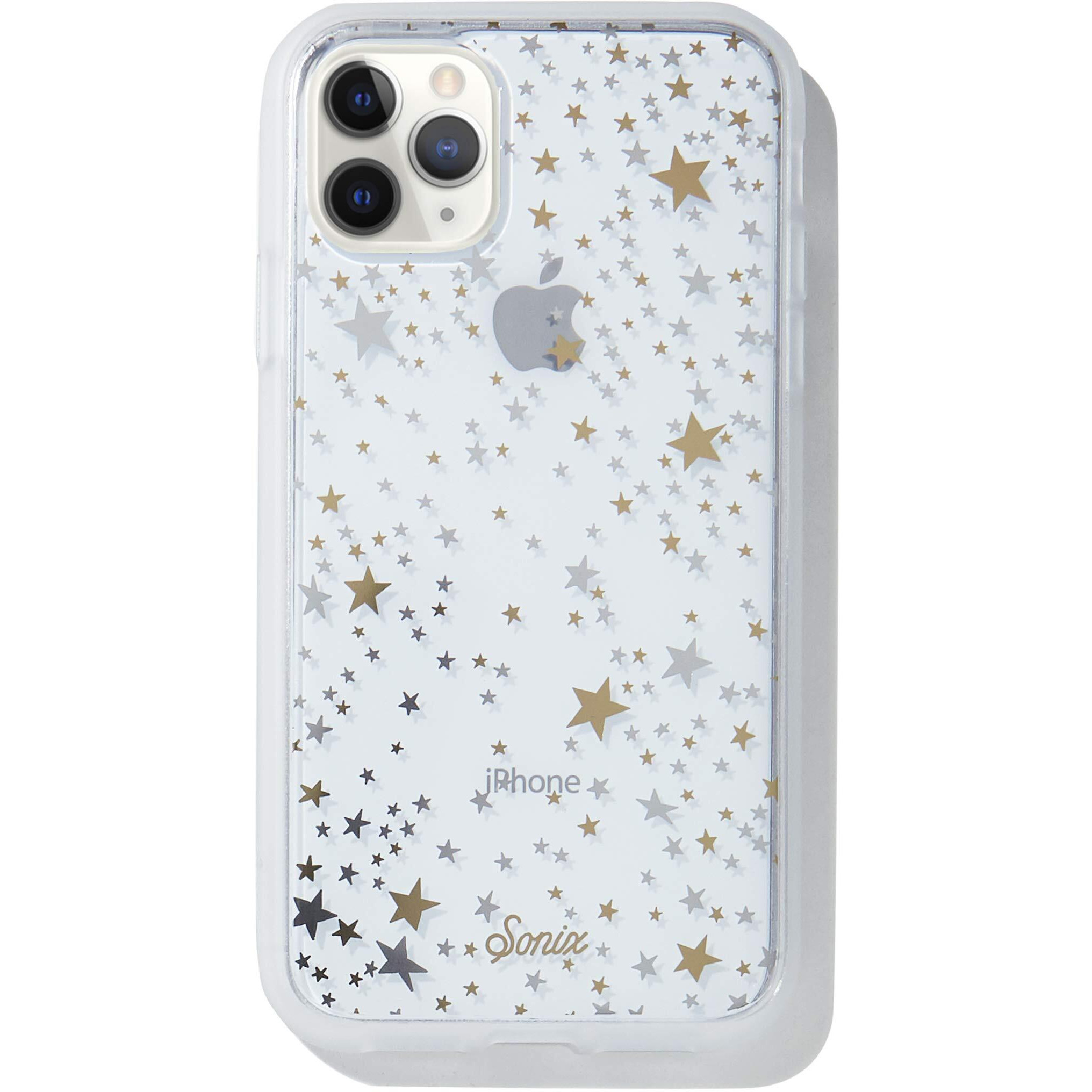 Sonix Starry Night Case For Iphone 11 Pro Max [10Ft Drop Tested] Protective Gold Silver Stars Clear Case For Apple Iphone 11 Pro Max, Starry Night, (294-0132-0811)