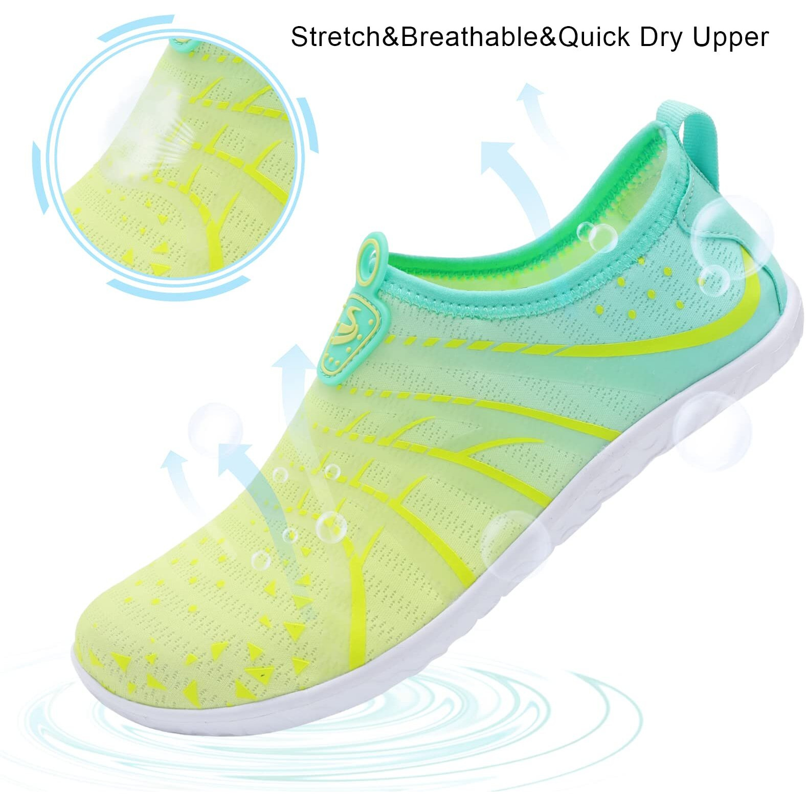 Spesoul Womens And Mens Water Shoes Breathable Quick Dry Swim Shoes Barefoot Aqua Socks Beach Shoes For Pool River Yoga Outdoor Water Sports 8-9 Women Women/6.5-7 Men