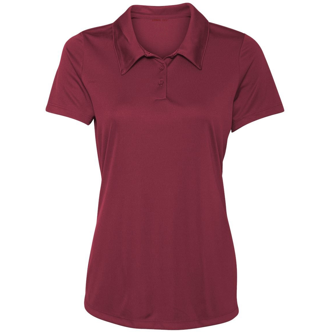 Women's Dry-Fit Golf Polo Shirts 3-Button Golf Polo's In 20 Colors Xs-3Xl Shirt Maroon-S