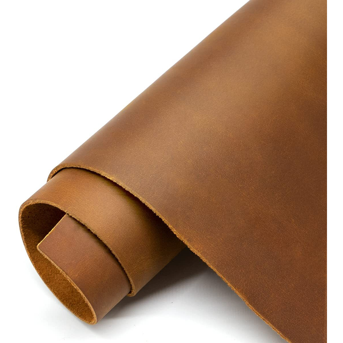 Thick Leather Sheets For Crafts Tooling Leather Square 18-21Mm Full Grain Leather Pieces Genuine Cowhide Leather For Crafts Sewing Hobby Workshop Bourbon Brown, 12X12