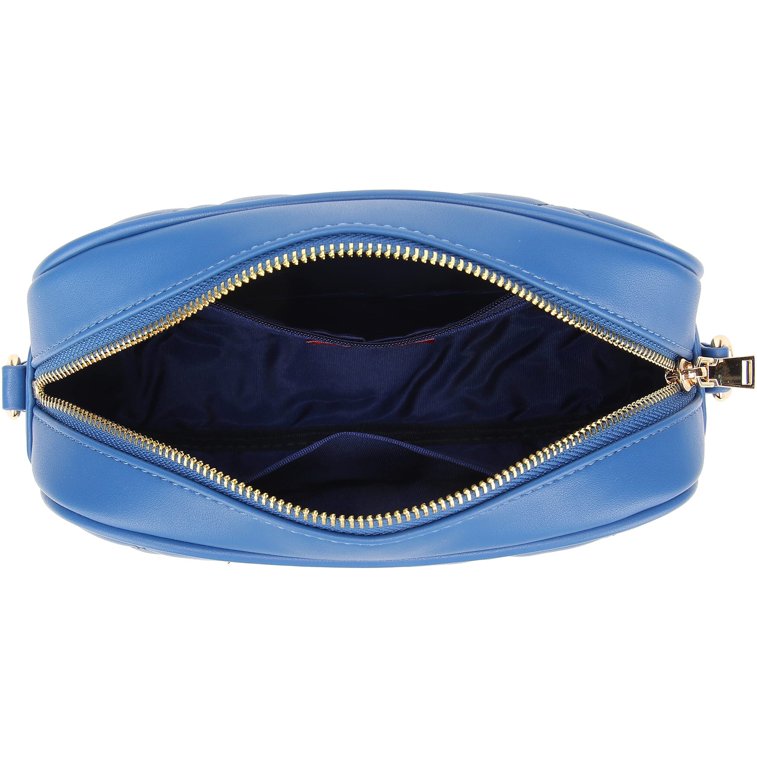 Lola Mae Quilted Crossbody Bag, Medium Lightweight Shoulder Purse Top Zipper Tassel Accent Royal Blue Purse (Royal-Blue)