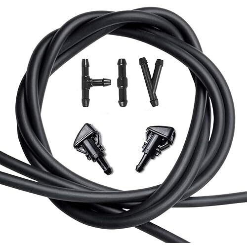 Windshield Washer Nozzles Kit, Replacement For Chrysler, Dodge, Jeep, Ram - Otuayauto Washer Jet And Fluid Hose With Connector