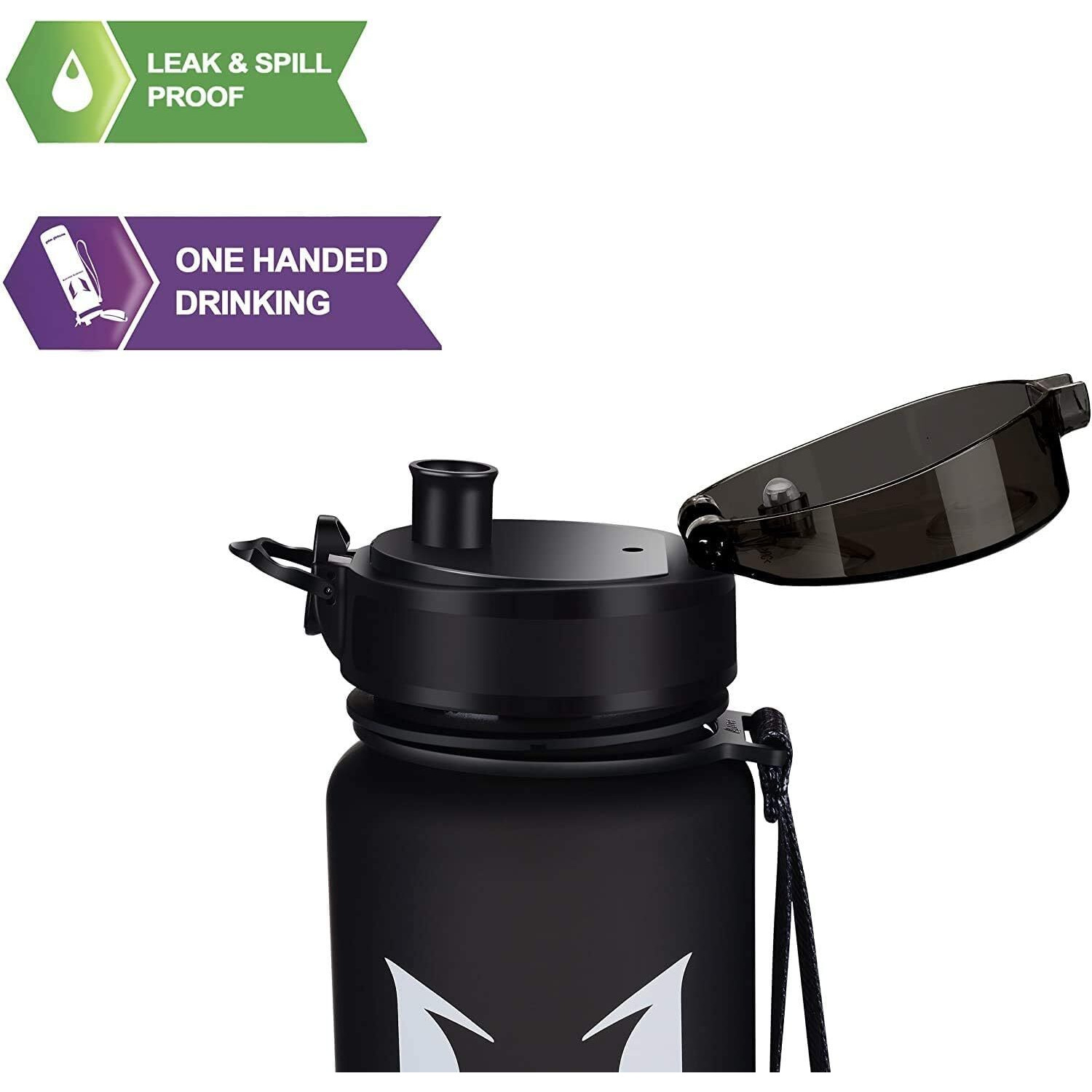 Super Sparrow Water Bottle - 32 Oz - Bpa & Toxic Free Tritan Water Bottles - One Touch Opening - Leak-Proof Plastic Bottle - Kids Water Bottle For Office, Gym, Outdoor, Sports