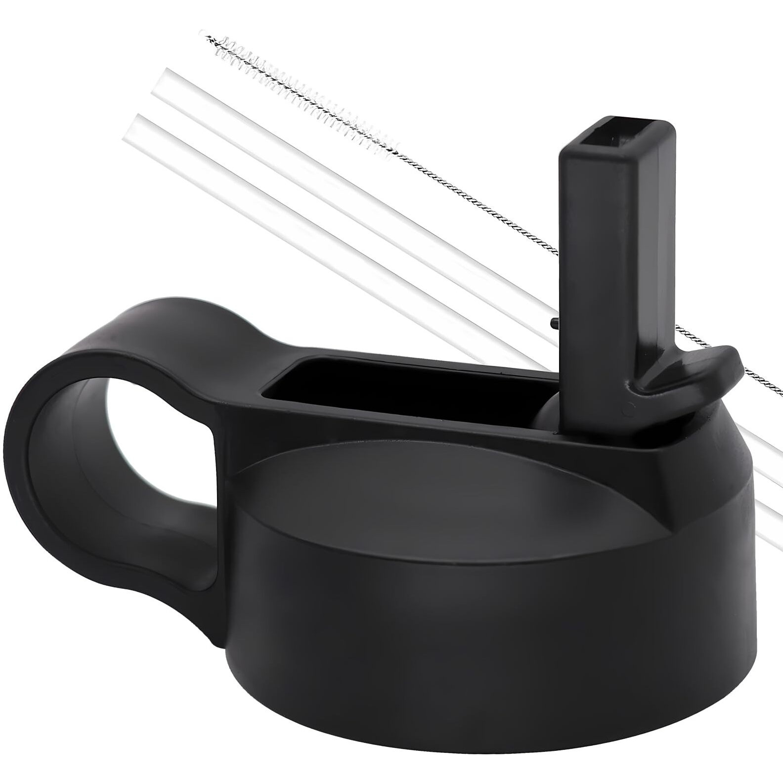 Ouharty Replacement Straw Lid For Hydroflask Wide Mouth Water Bottle, Top Lids With Straw For Hydro Flask Accessories, Replacement Straw Cap For Hydroflask 32 40 64 Oz Wide Mouth Bottle