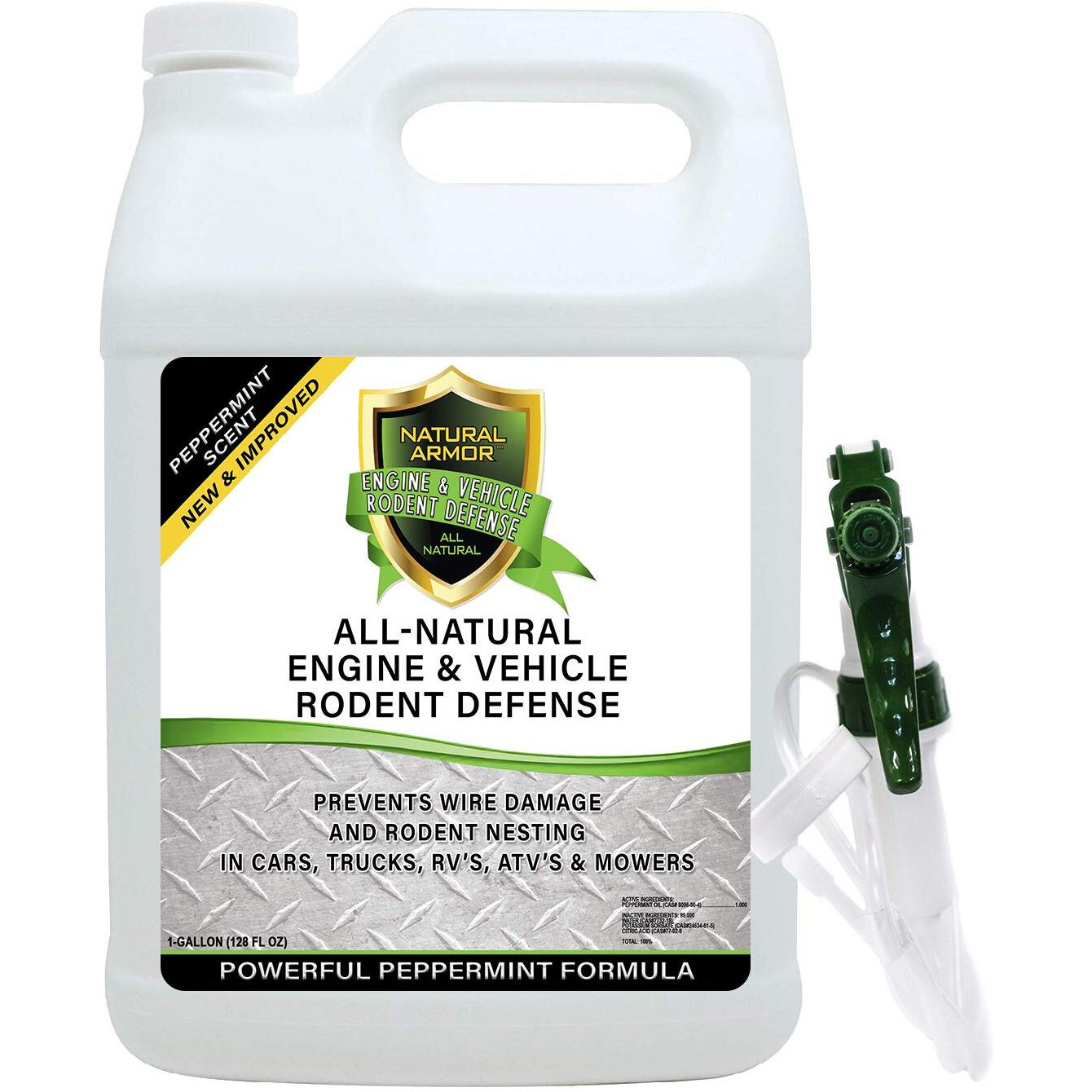 Mice/Mouse, Rat, Squirrel & Rodent Wire, Engine & Vehicle Protection Spray Prevents Chewing & Nesting For Cars, Trucks, Rv