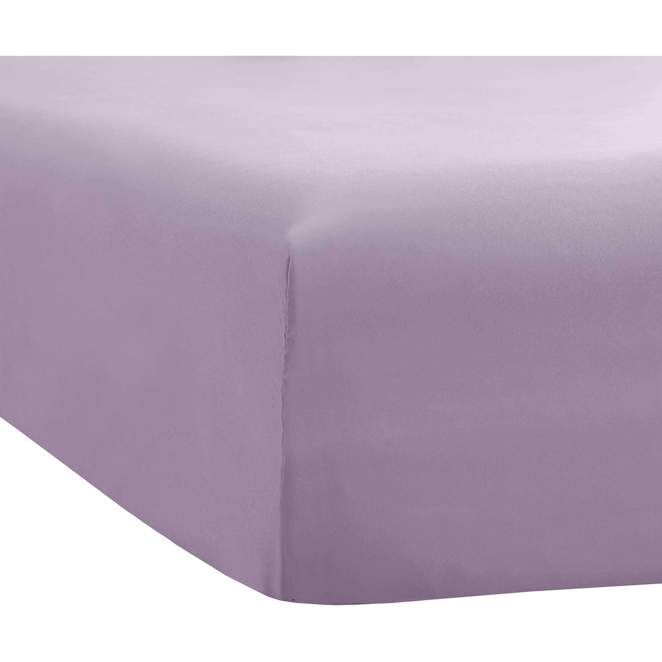 Sfoothome Full Lavender Fitted Sheet Only, Wrinkle Free - Brushed Microfiber Bed Sheet With Deep Pocket