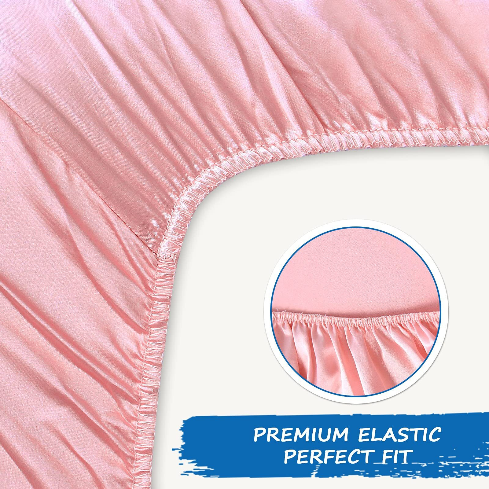 Crib Sheets Girl Satin Crib Sheet 2 Pack, Soft & Silky Crib Sheets For Baby Hair (52&quotX28&quotX8") Fitted Crib Sheets For Baby Girl, Baby Crib Sheets For Standard Crib Mattress, Pink Crib Sheets