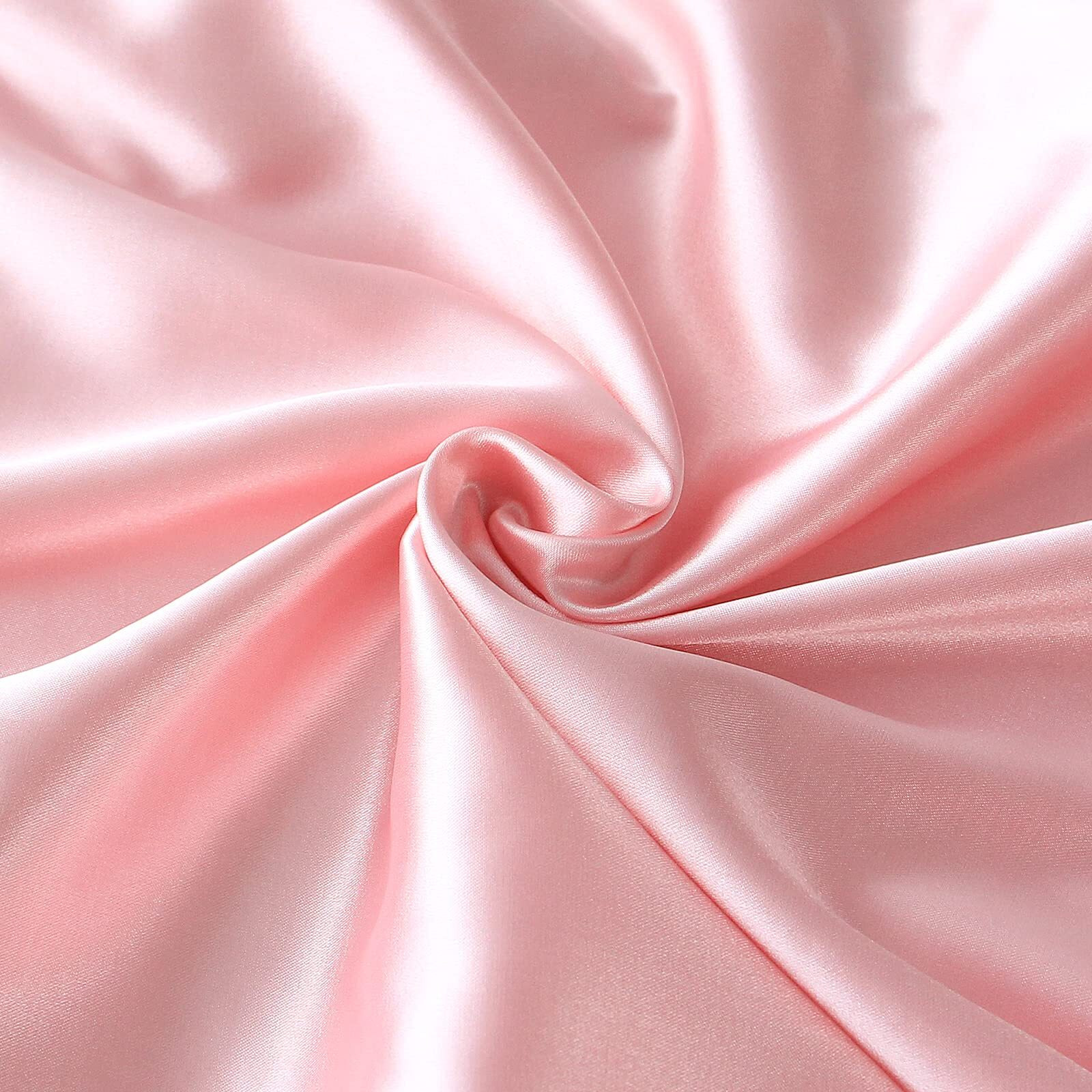 Crib Sheets Girl Satin Crib Sheet 2 Pack, Soft & Silky Crib Sheets For Baby Hair (52&quotX28&quotX8") Fitted Crib Sheets For Baby Girl, Baby Crib Sheets For Standard Crib Mattress, Pink Crib Sheets