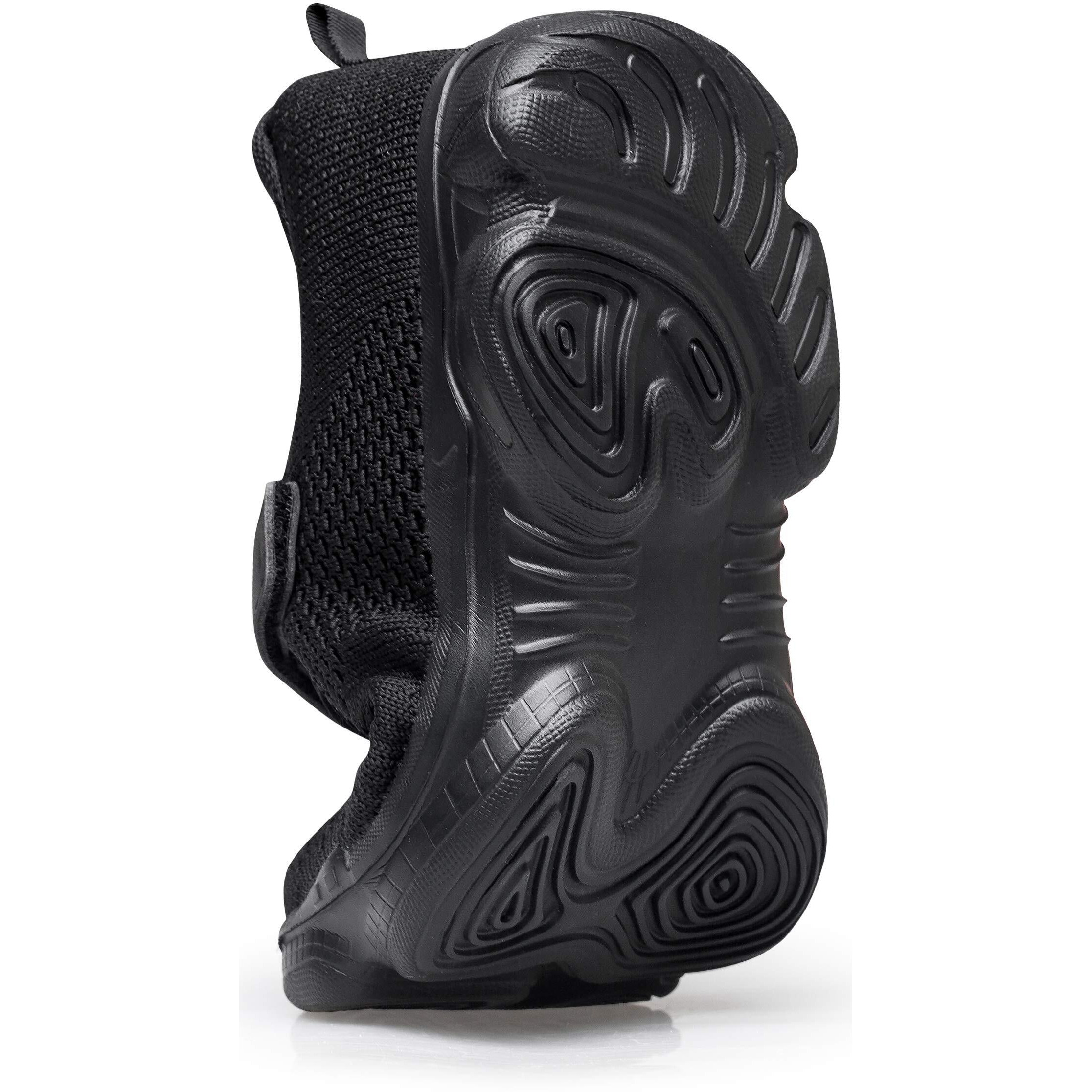 Murdesot Kids Shoes Toddler Boys Girls Athletic Running Sports Strap Sneakers For Toddler/Little Kid/Big Kid 13 All Black