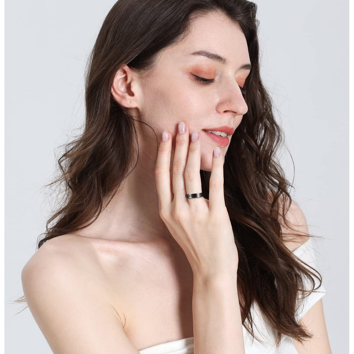 Tigrade 4Mm 6Mm 8Mm 10Mm Black Titanium Rings Wedding Band Matte Comfort Fit For Men Women Size 3-15,Black 4Mm, Size 4.5