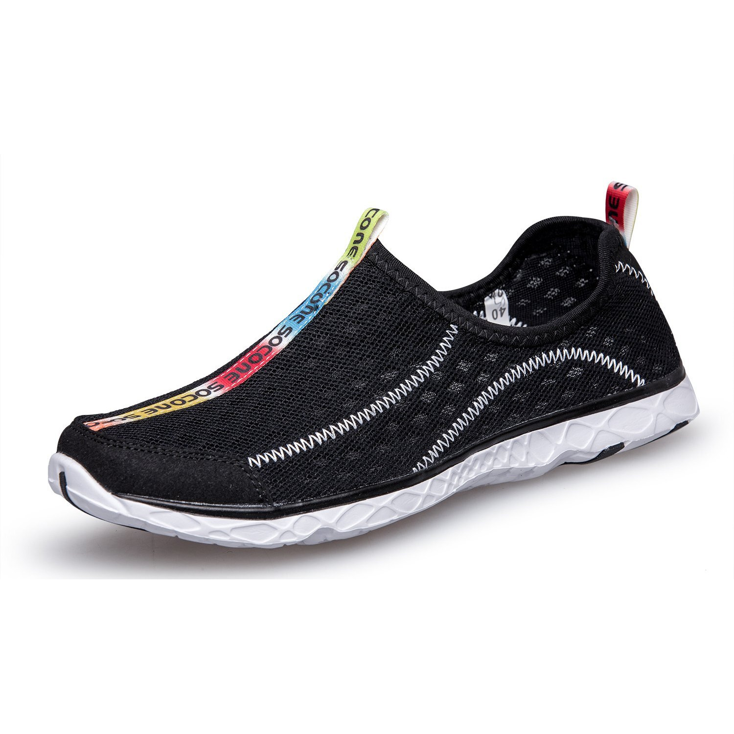 Zhuanglin Men's Quick Drying Aqua Water Shoes Black 7