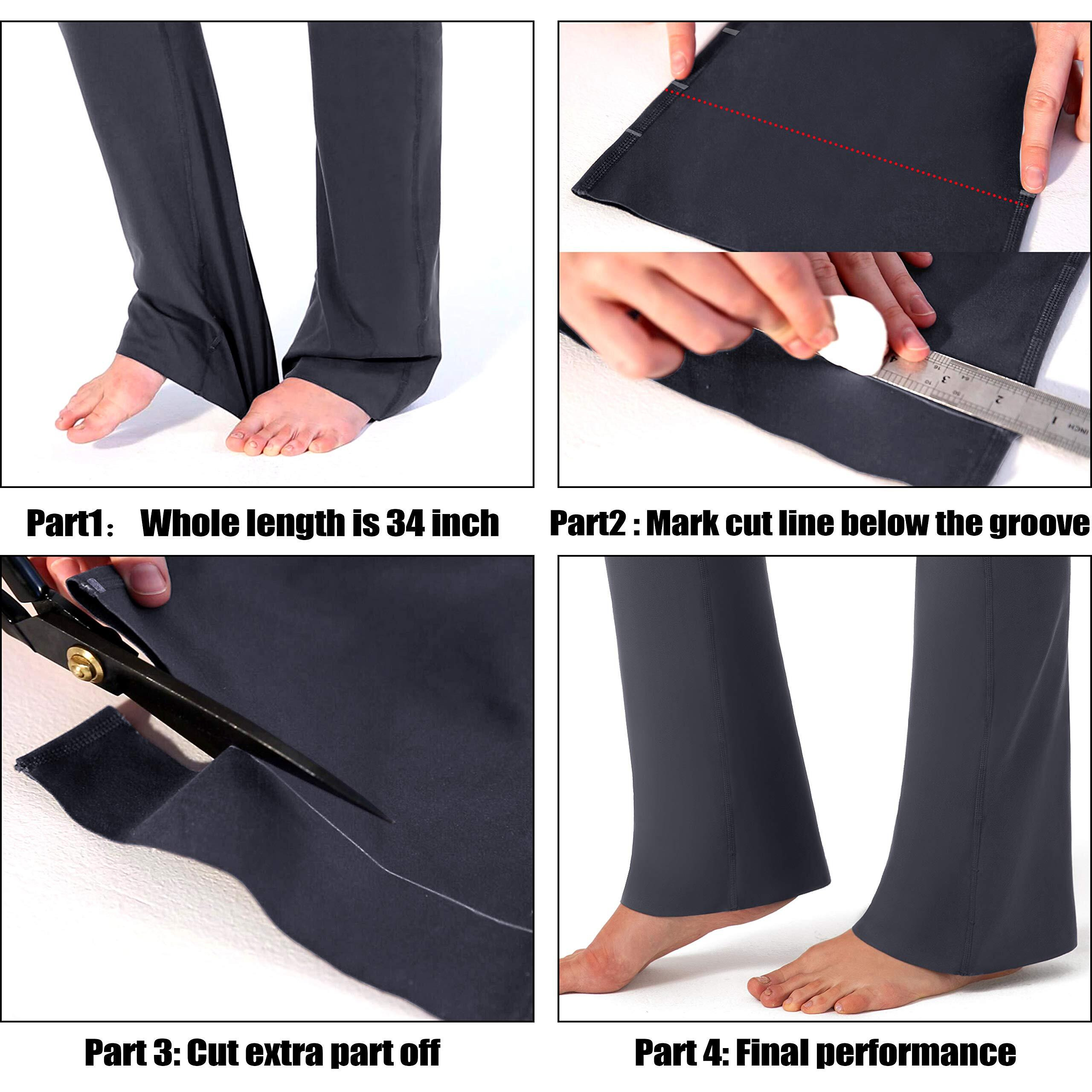 G Gradual Women's Pants With 4 Pockets High Waist Work Pants Bootcut Yoga Pants For Women (Maroon, Xx-Large)