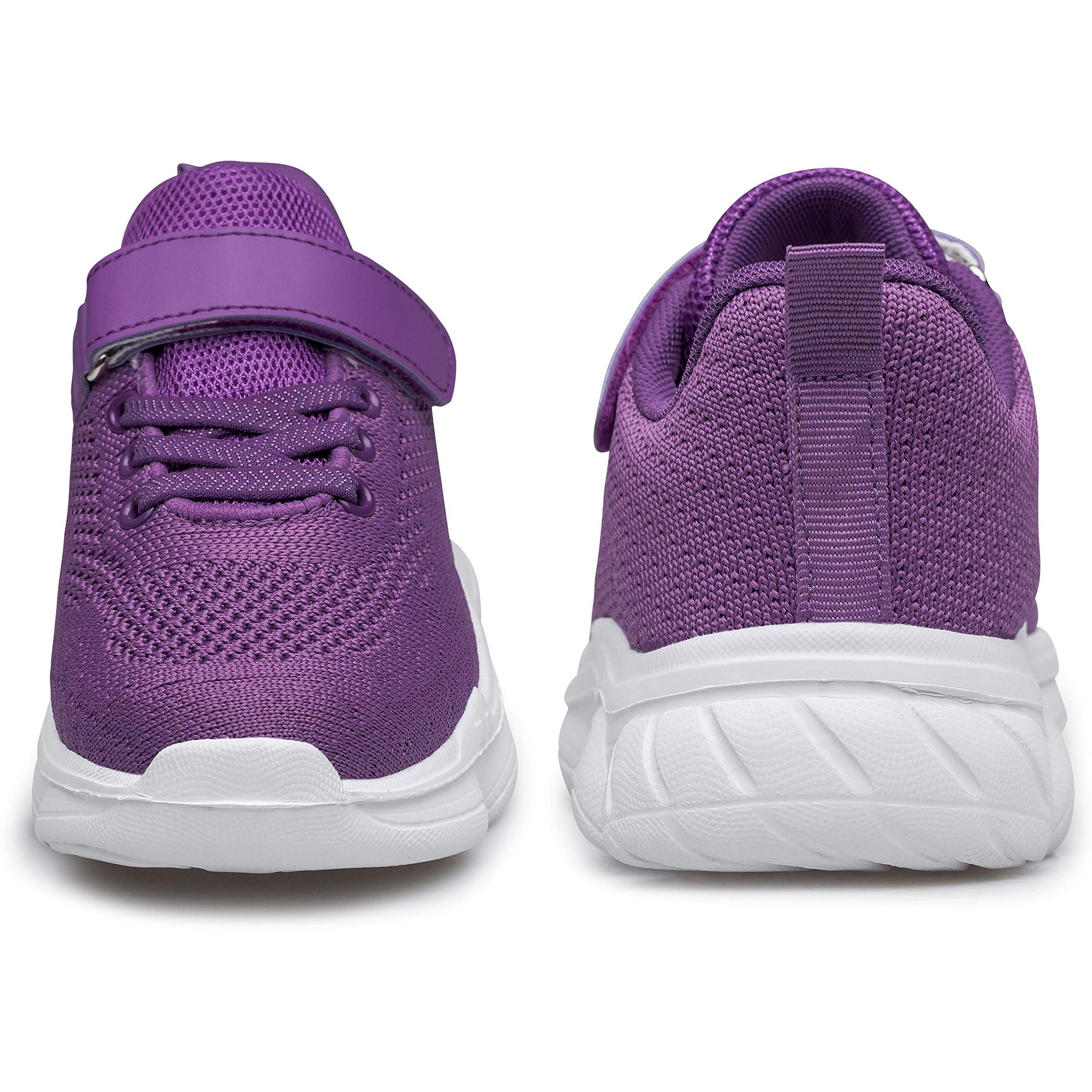 Murdesot Kids Shoes Toddler Boys Girls Athletic Running Sports Strap Sneakers For Toddler/Little Kid/Big Kid Size 13.5 Purple