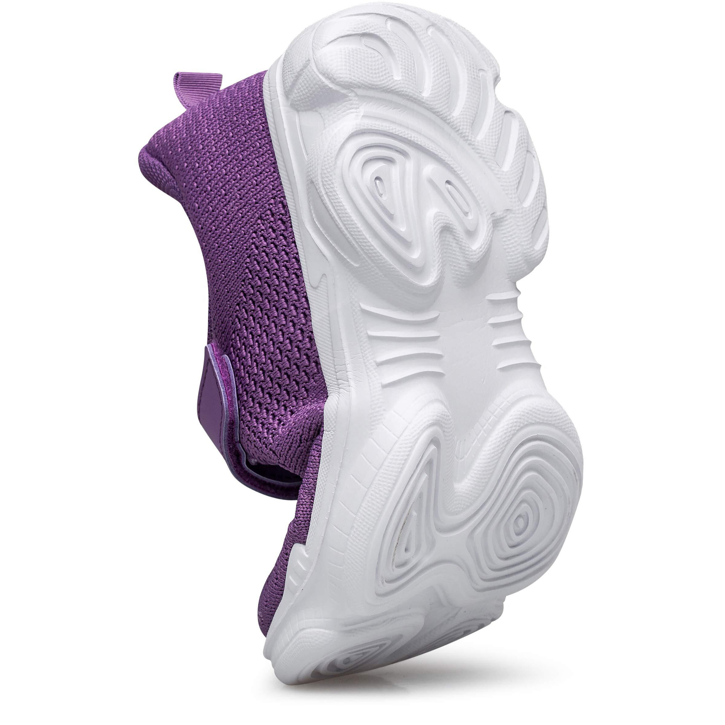 Murdesot Kids Shoes Toddler Boys Girls Athletic Running Sports Strap Sneakers For Toddler/Little Kid/Big Kid Size 13.5 Purple