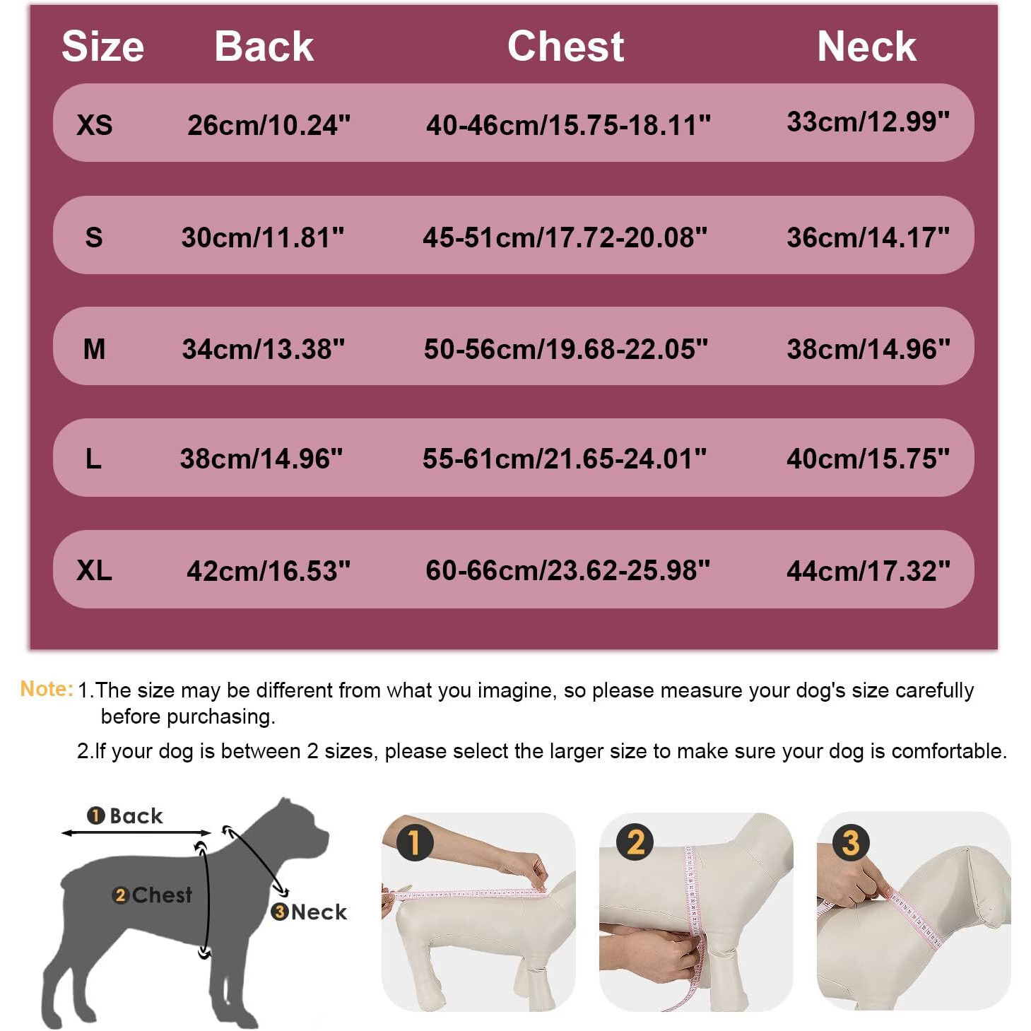 Aimydog Warm Dog Winter Coat, Fashion Sports Dog Cold Weather Jacket With Built-In Harness, Reflective & Adjustable Comfortable Pet Vest, Waterproof Windproof Dog Apparel For Small Dogs (Purple)