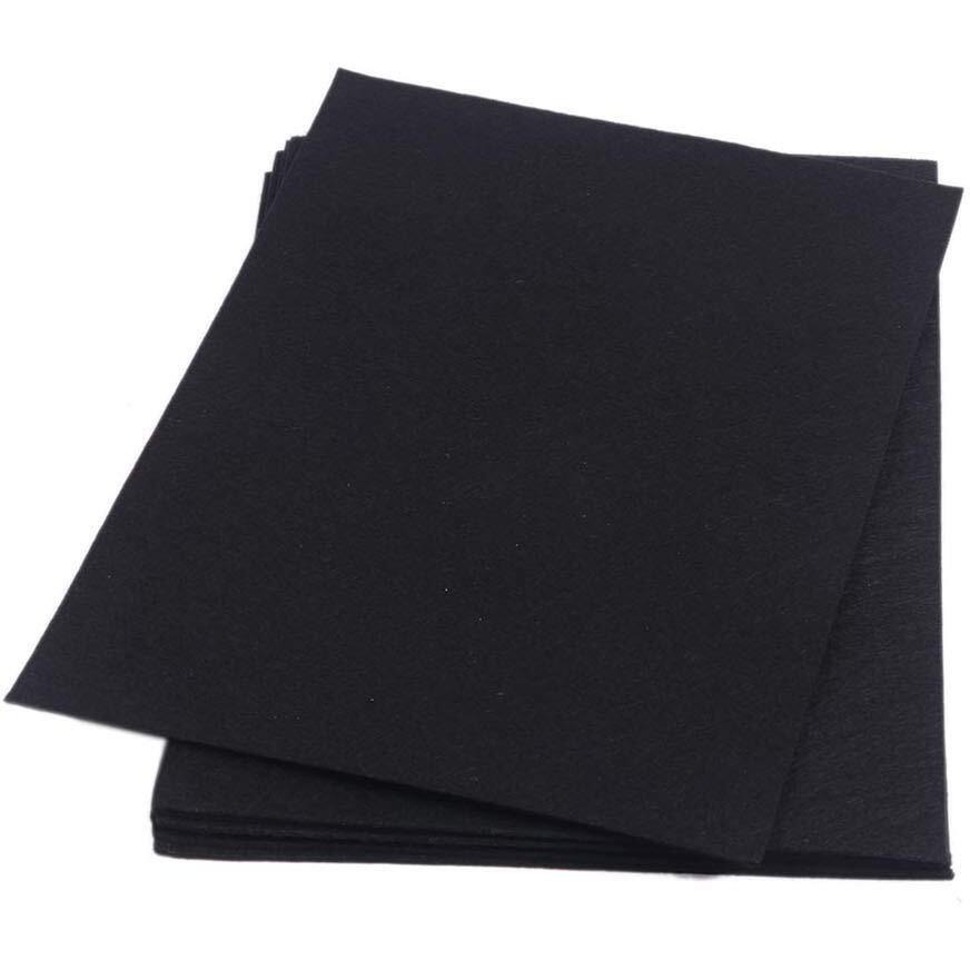Yycraft Stiff Felt Sheets Thick Felt 9 Inch X 12 Inch - 12 Pcs Pack, Black