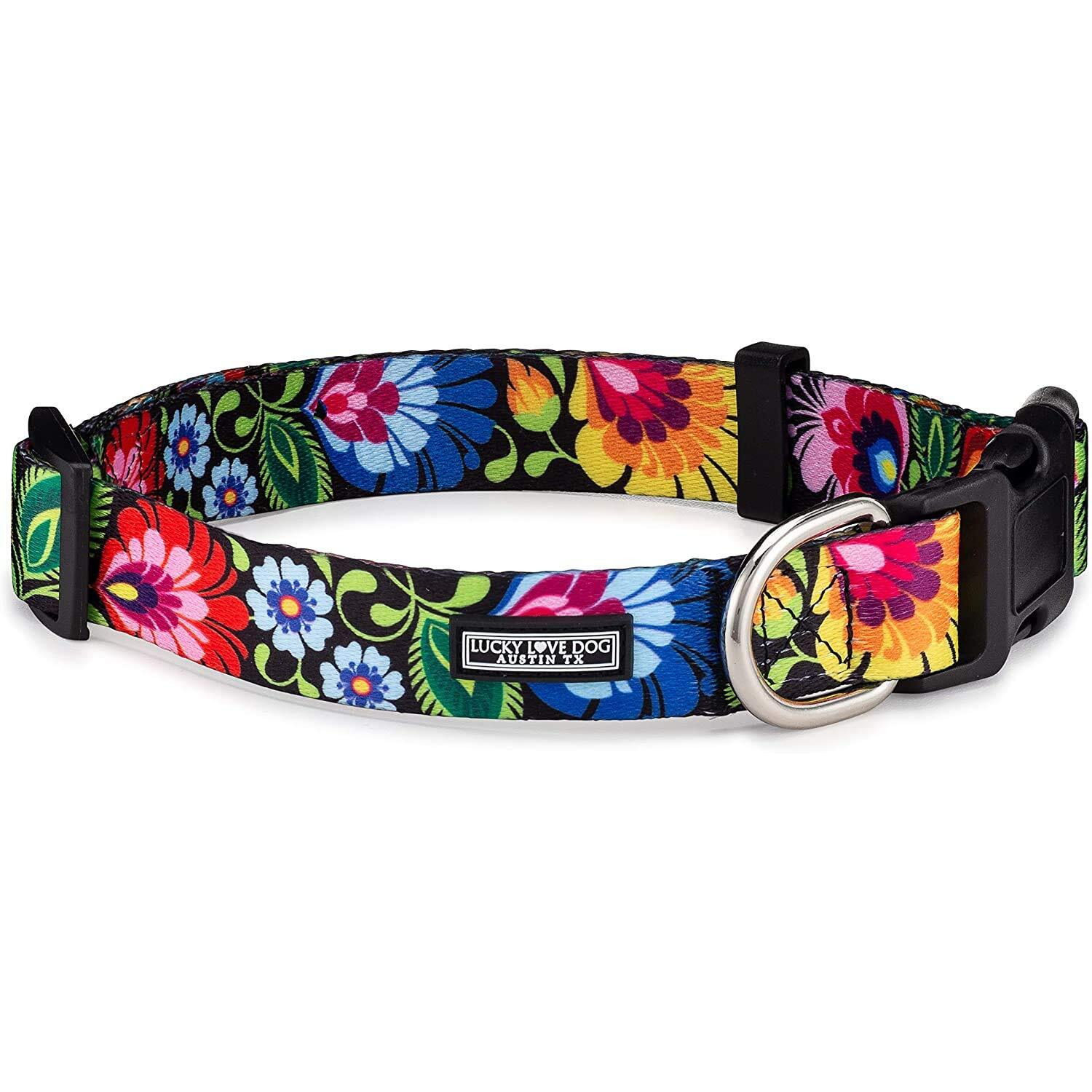 Lucky Love Dog Collar Combo Set  Matching Collar  Leash  Convenient  Reliable Small To Large
