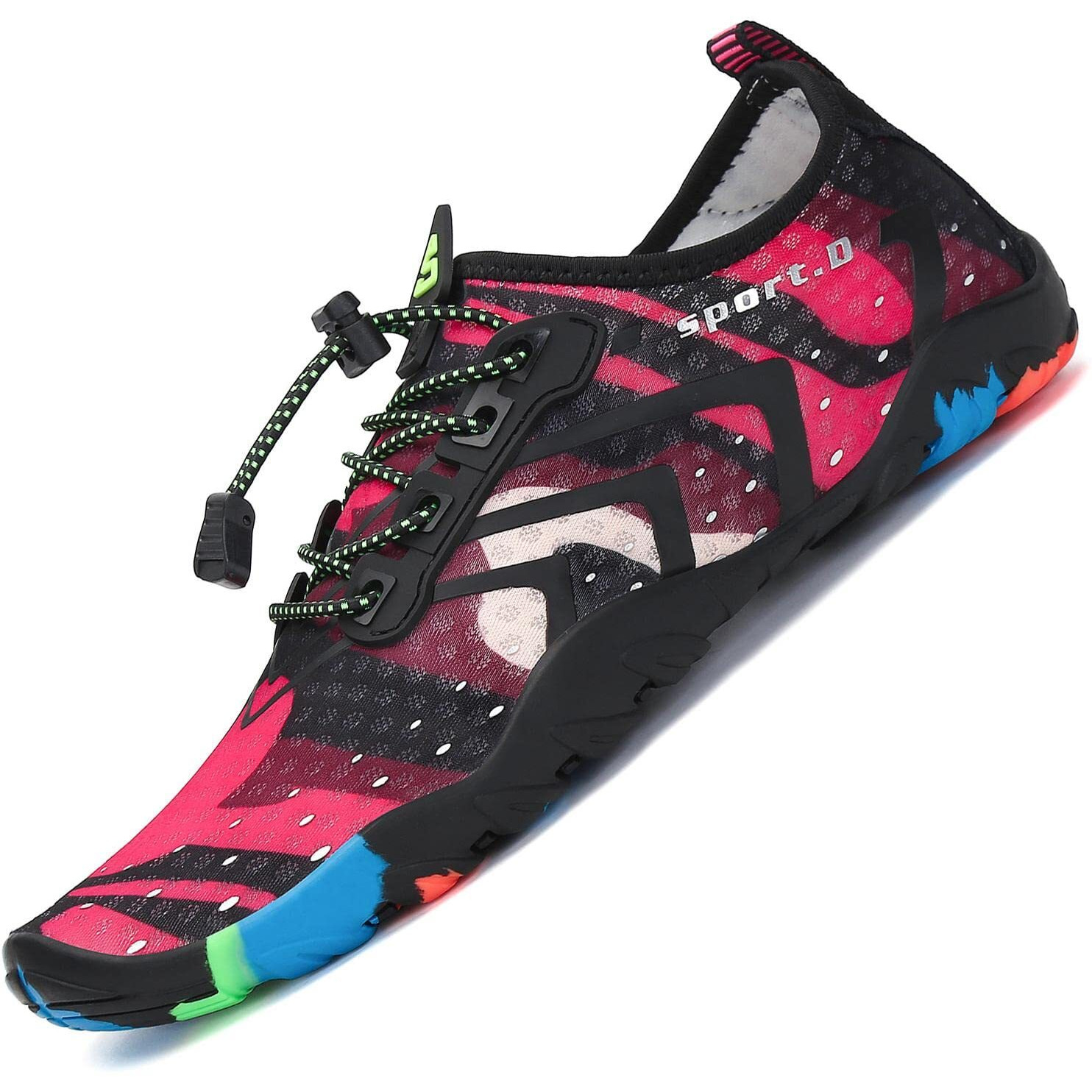 Mishansha Men's Water Shoes Quick Dry Barefoot Swim Shoes Women Beach Shoe For Adults Outdoor Diving Surfing Kayaking Aqua Sports French Rose 9.5 Women/8 Men