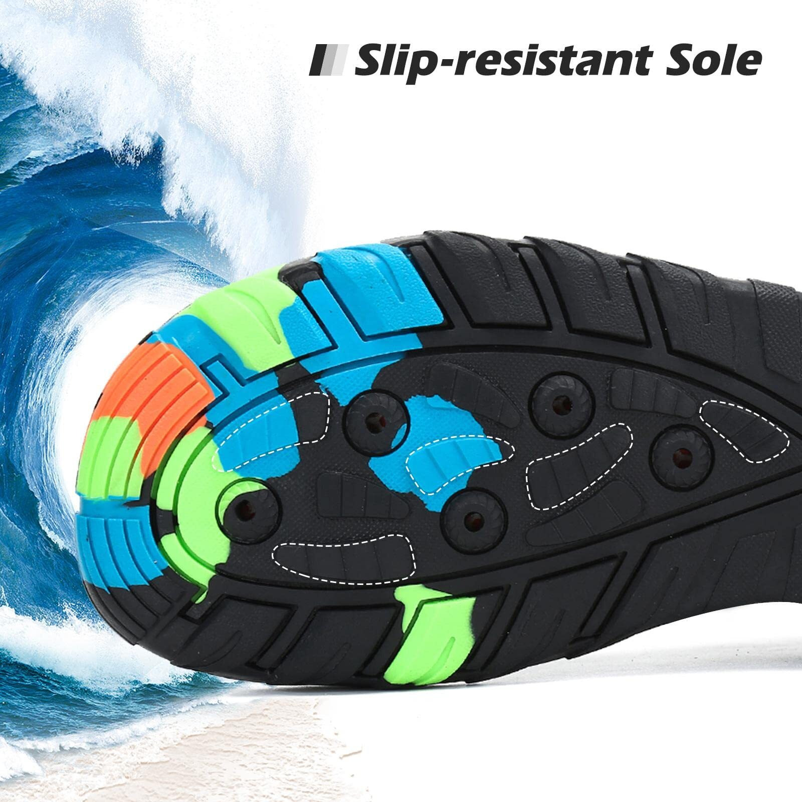 Mishansha Men's Water Shoes Quick Dry Barefoot Swim Shoes Women Beach Shoe For Adults Outdoor Diving Surfing Kayaking Aqua Sports French Rose 9.5 Women/8 Men