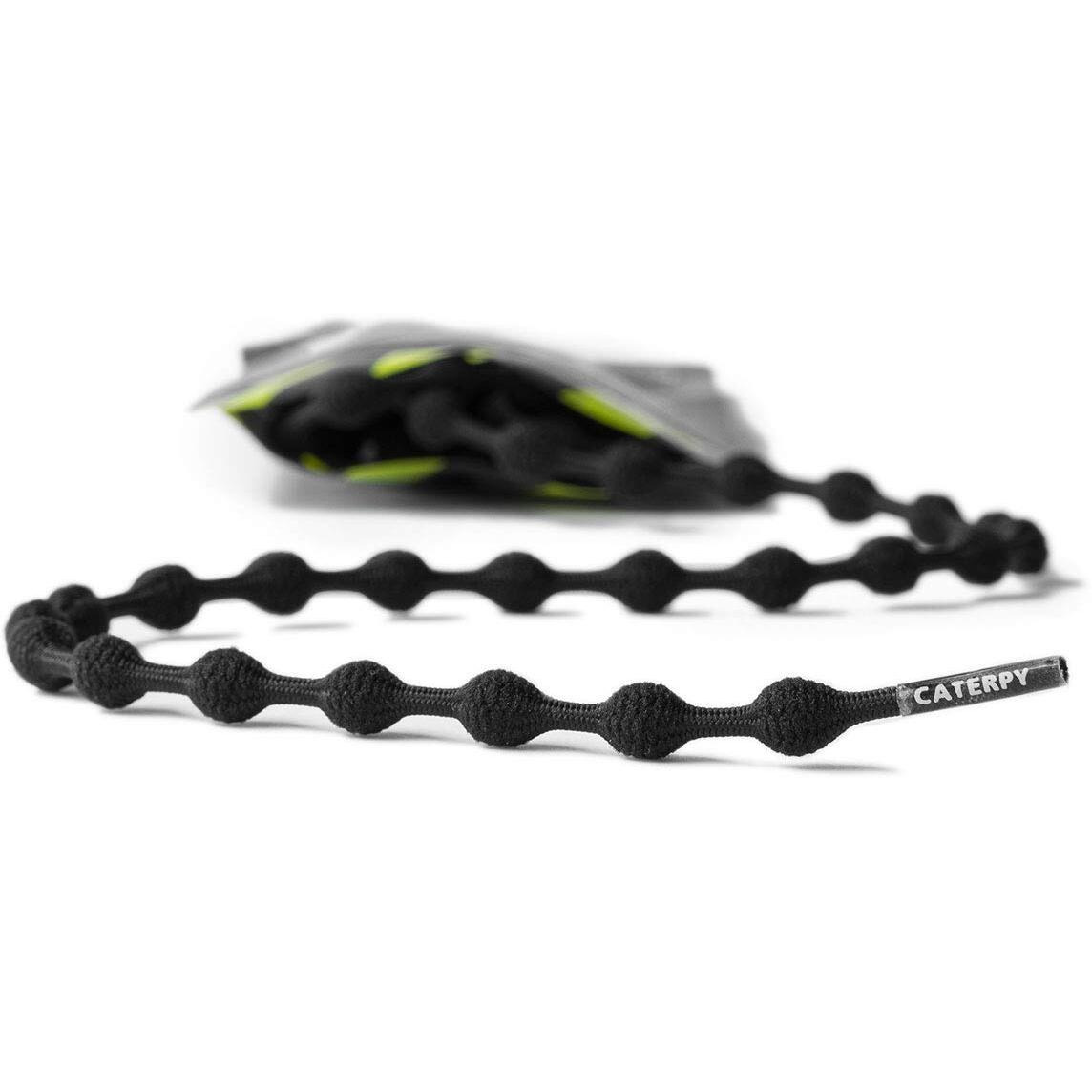 Caterpy Run - The Ultimate Elastic No Tie Shoelaces For Adults And Kids (Small 20In  50Cm, Jaguar Black)