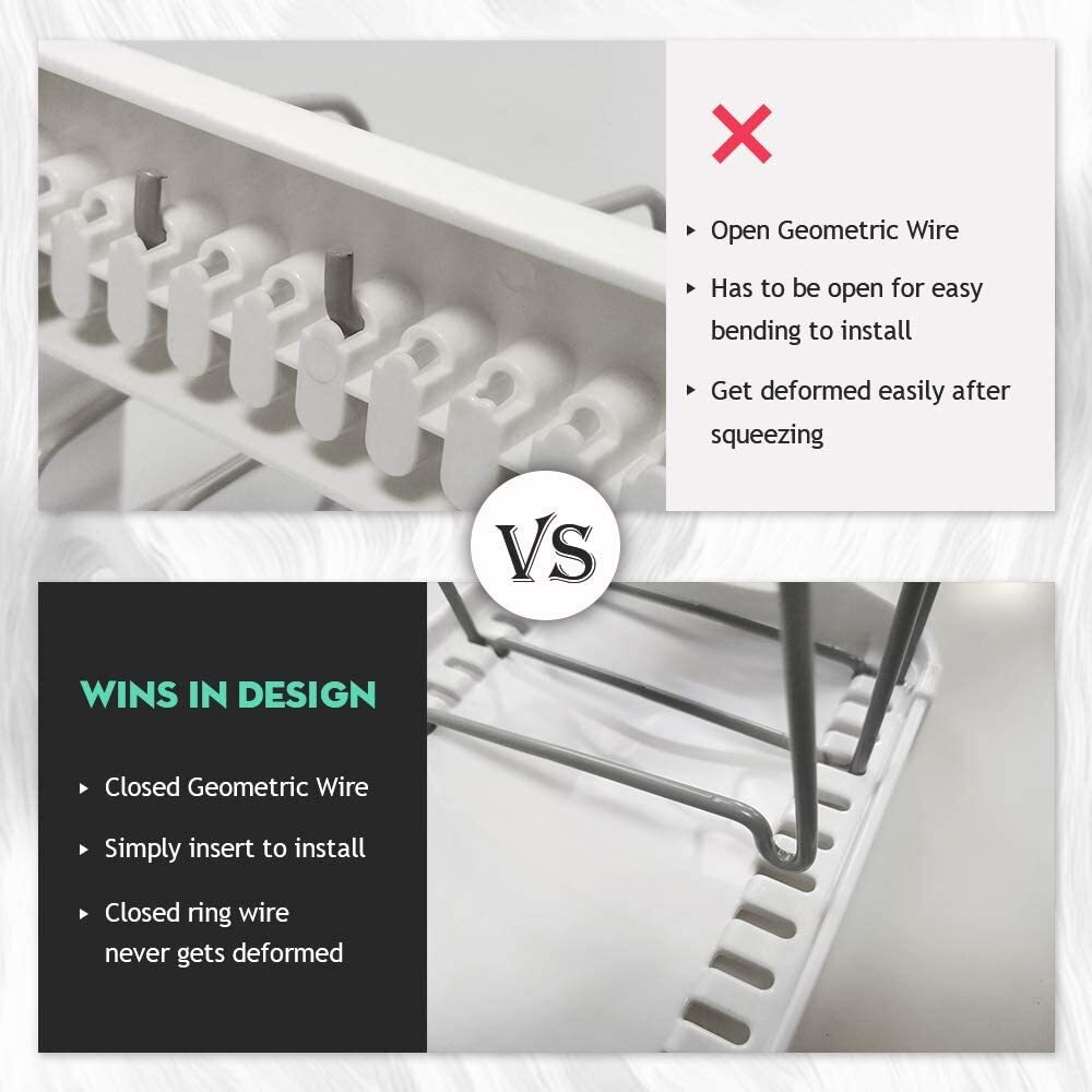 Everie Adjustable Bakeware Organizer Pot Lid Holder Rack For Pots, Cake Molds, Cutting Boards, Mats, Cookware, Gs02Ss, 7.7'' Deep By 12.6'' To 21.5'' Wide