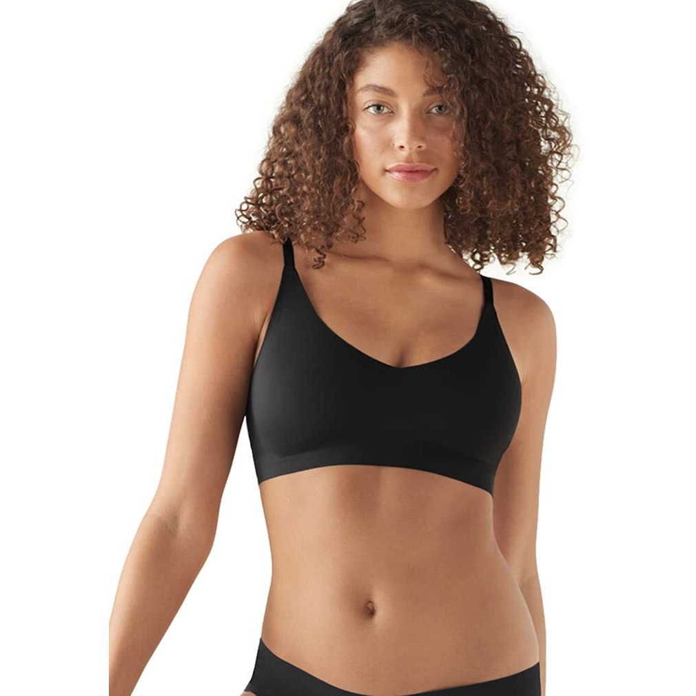 True  Co Womens True Body Triangle Convertible Strap Bra, Black, S 32C-D 34A-B Us