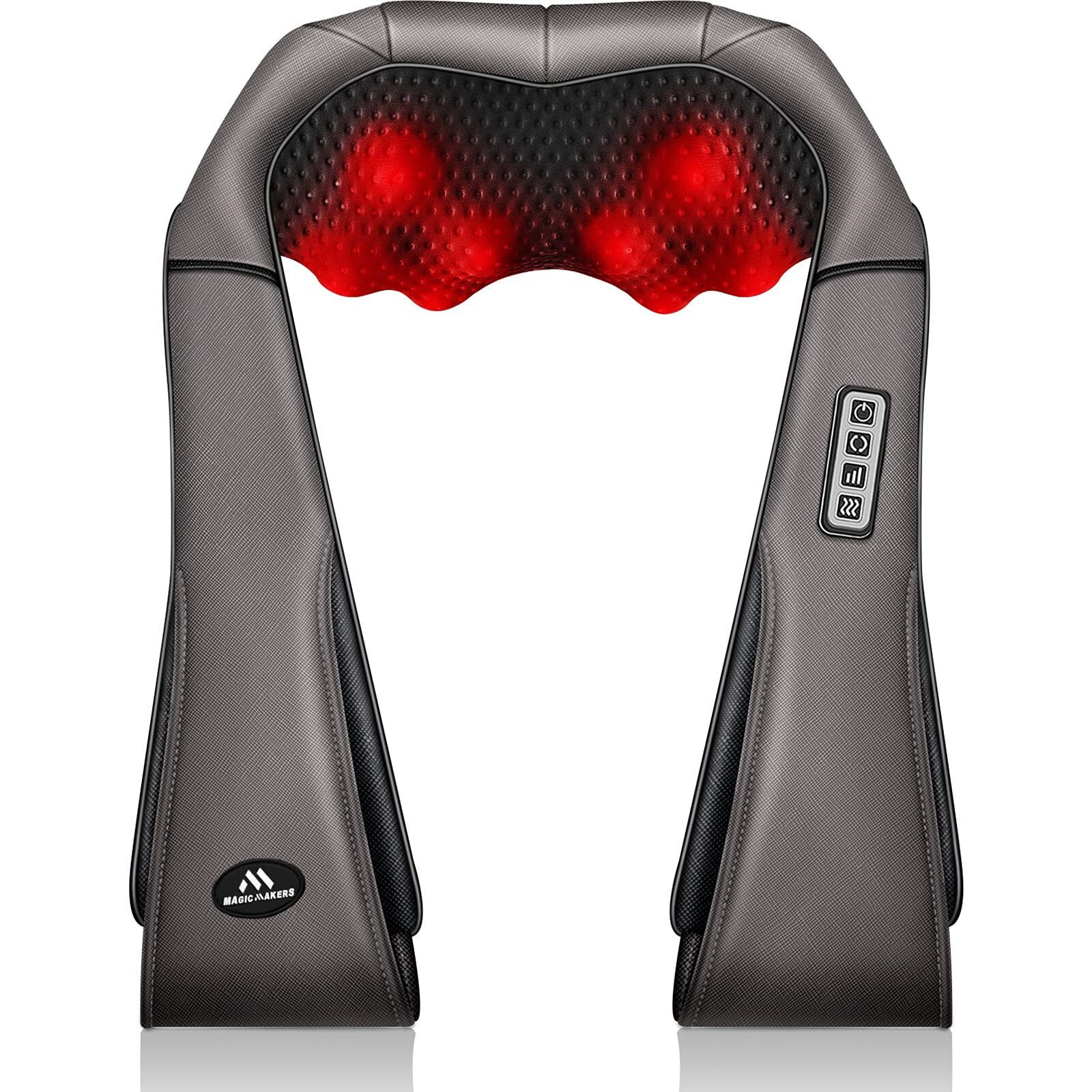 Magicmakers Neck Massager With Heat Gifts For Women, Men, Dad, Mom, Family, Friend, Mothers Day, Fathers Day, Christmas, Shiatsu Kneading Back Neck Massager For Shoulder, Pain Relief, Muscle Soreness