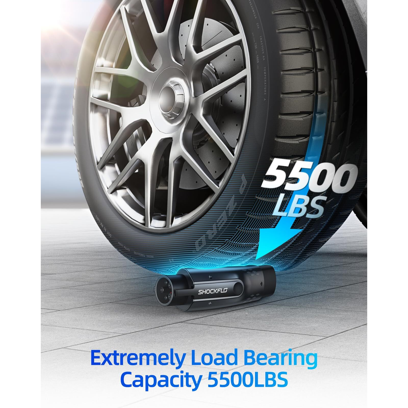 Shockflo J1772 Evs Adapter, Tesla To J1772 Adapter, Fit For All J1772 Evs, 48A 250V Max, With Anti-Drop Lock, For Tesla Destination Charger Mobile Connector Wall Connector