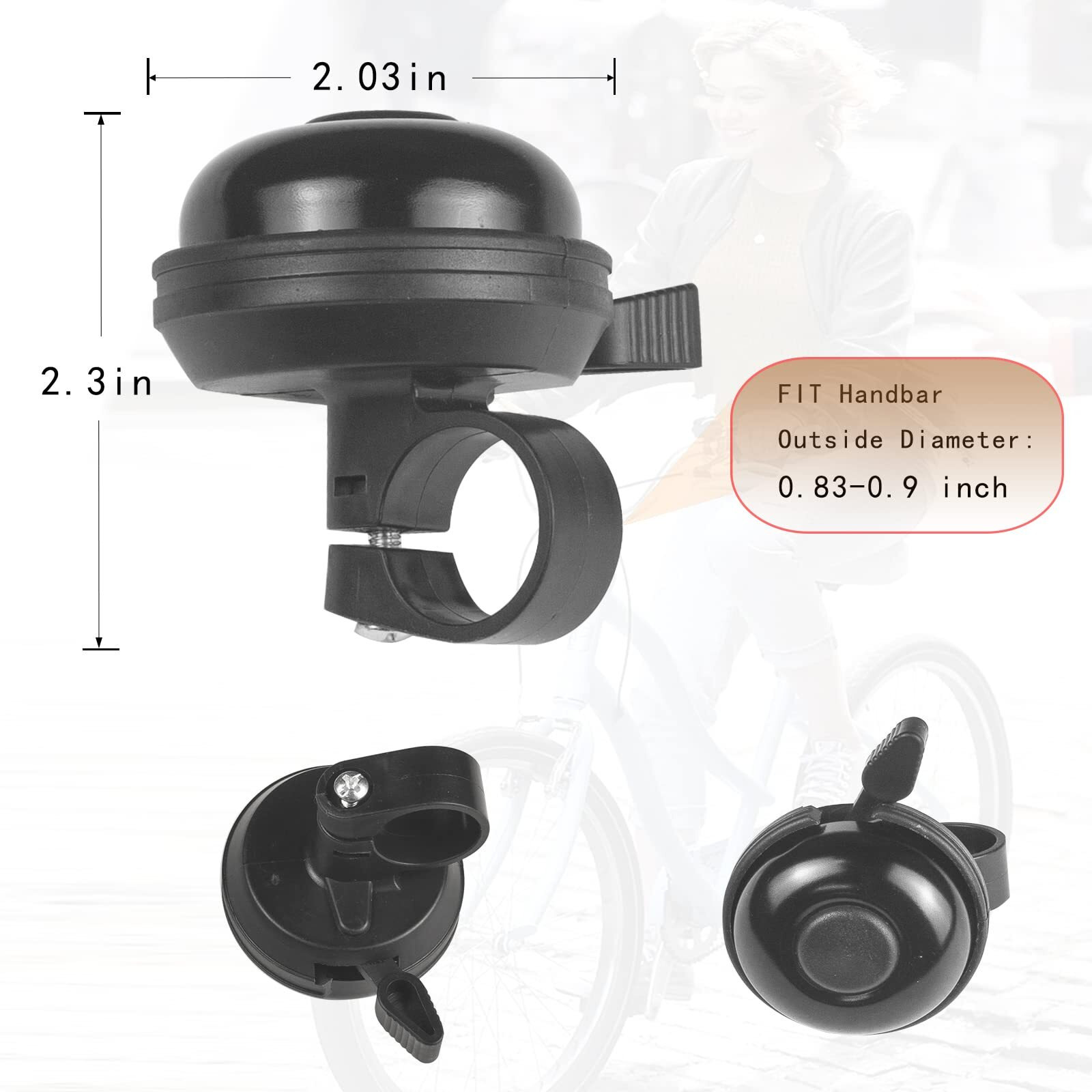 Gincleey Comfort Bike Seat For Women MenWith Bell Wide Bicycle Saddle Replacement Memory Foam Padded Soft Bike Cushion With Dual Shock Absorbing Universal Fit For Indoor/Outdoor