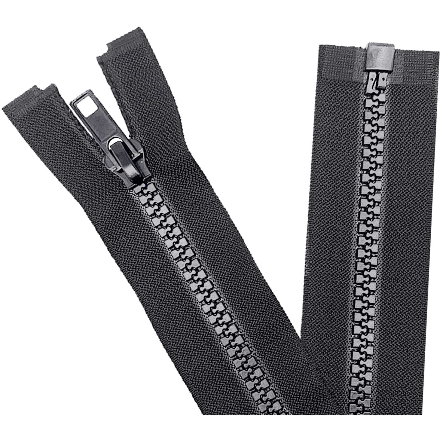 Sawoake 2Pcs 5 37 Inch Separating Jacket Zippers For Sewing Coats Jacket Zipper Black Molded Plastic Zippers Bulk Tailor Diy Sewing Tools For Garmentbagshome Textile