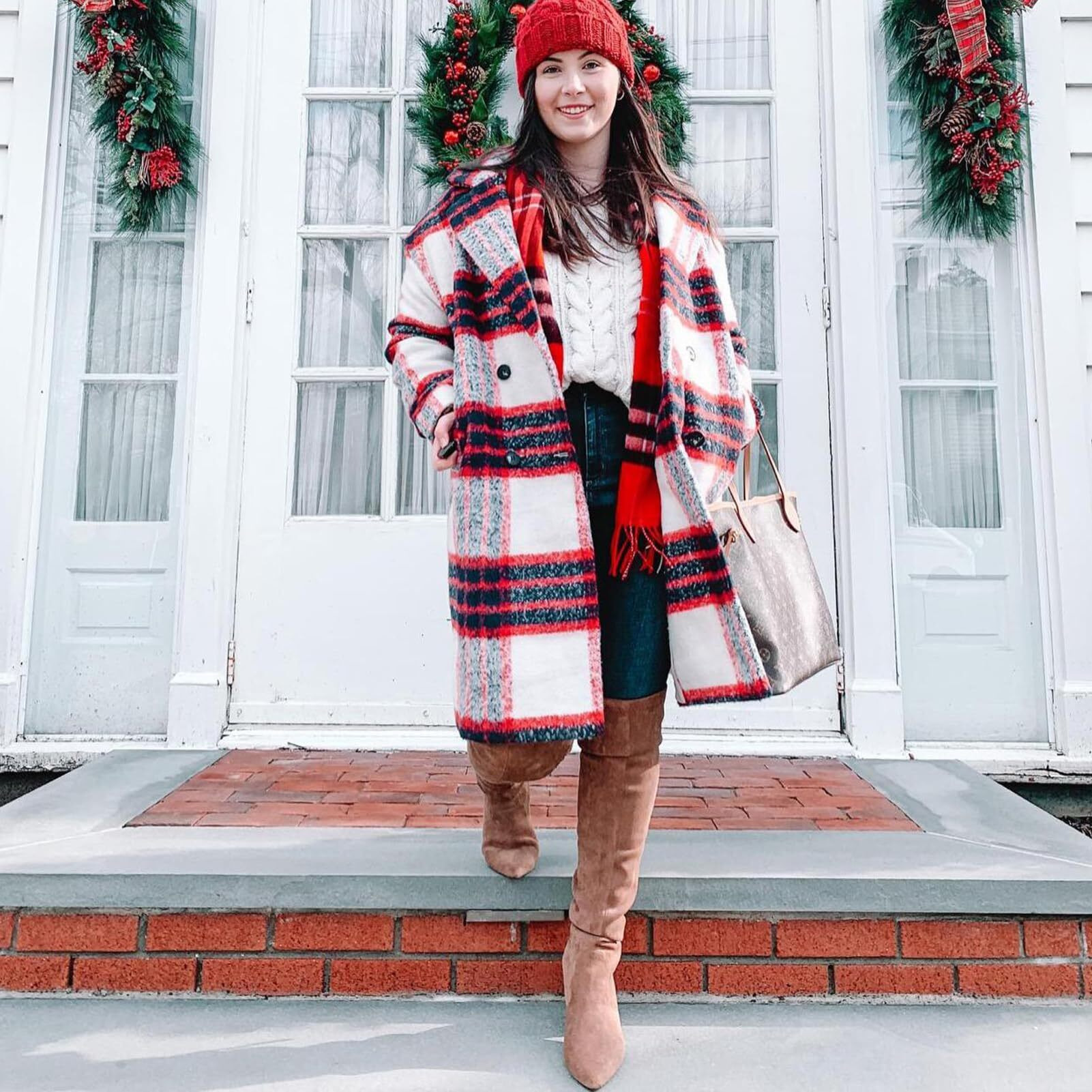 N.N.G Over The Knee Boots For Women Brown Size 9.5 Suede Block Heel Thigh High Long Otk Winter Stretch Ladies Pointed Toe