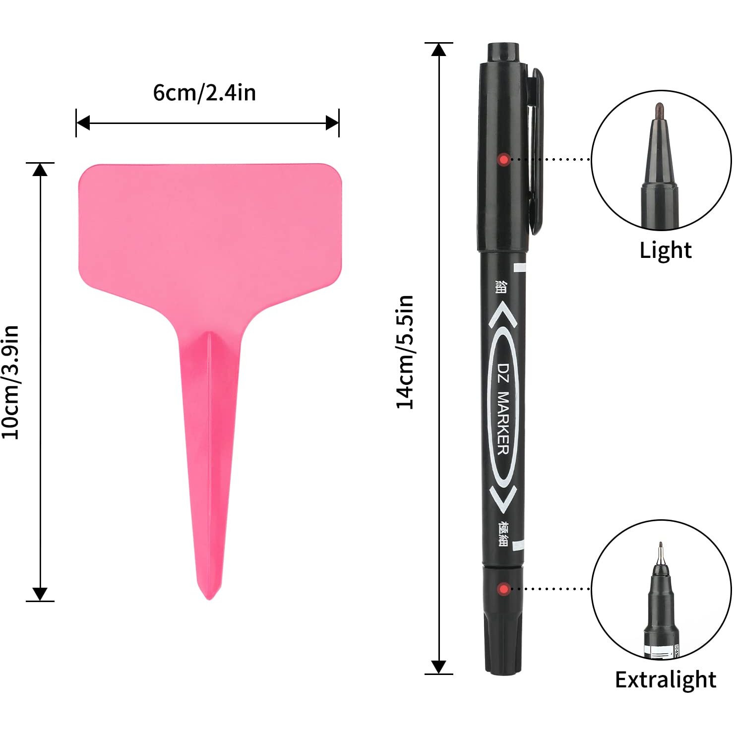 Kinglake Garden 200 Pcs Plant Labels,Garden Marker Vegetable Gardening Tags,T-Type Garden Seed Stake Tags For Outdoor Indoor Potted Plants With Permanent Marking Pen