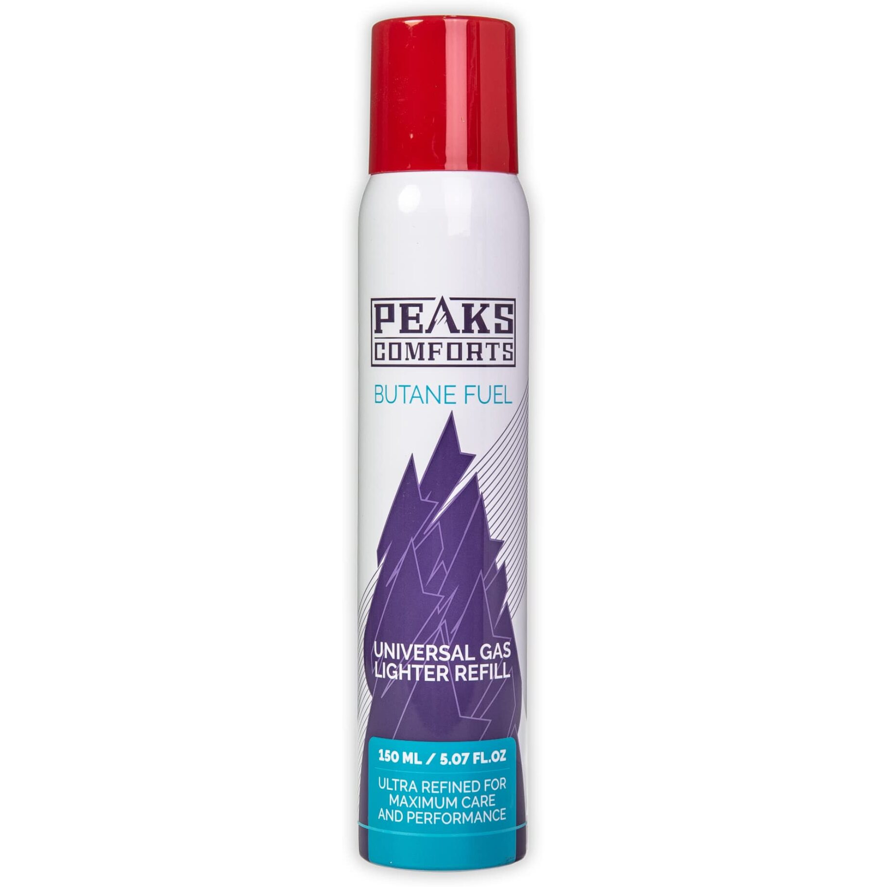 Peaks Comforts Butane Fuel, Butane Refill For Kicthen Torch, 150 Ml