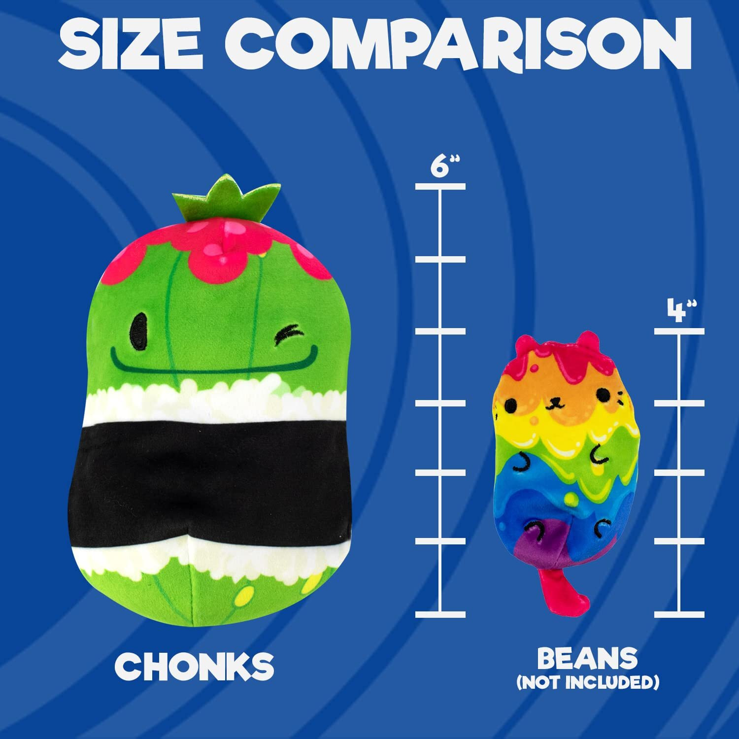 Cats Vs Pickles - Pickle Maki - Chonk - 6" Bean Filled Plushies Great Easter Basket Stuffers, Fidget Toys For Boys And Girls, And Collectible (Cvp1600)