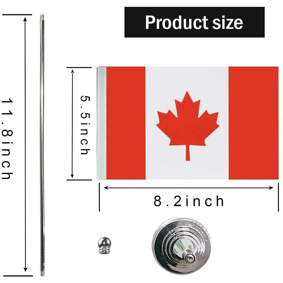 Canada Flag Canadian Table Desk Small Mini Flags Decorations