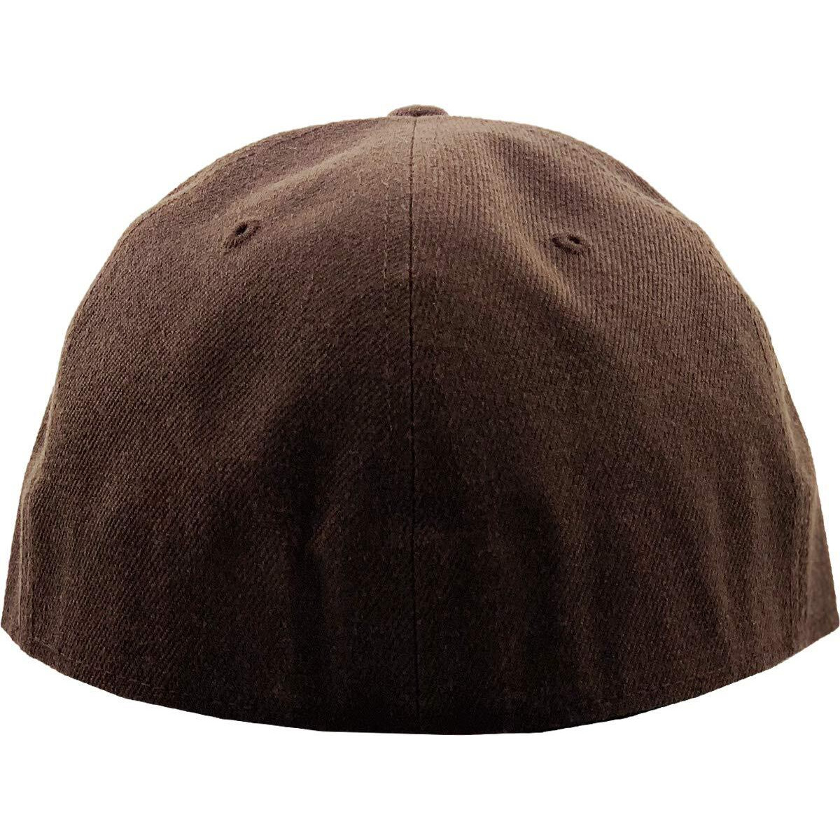 Kbethos Knw-2364 Brn (7 1/2) The Real Original Fitted Flat-Bill Hats True-Fit, 9 Sizes & 20 Colors