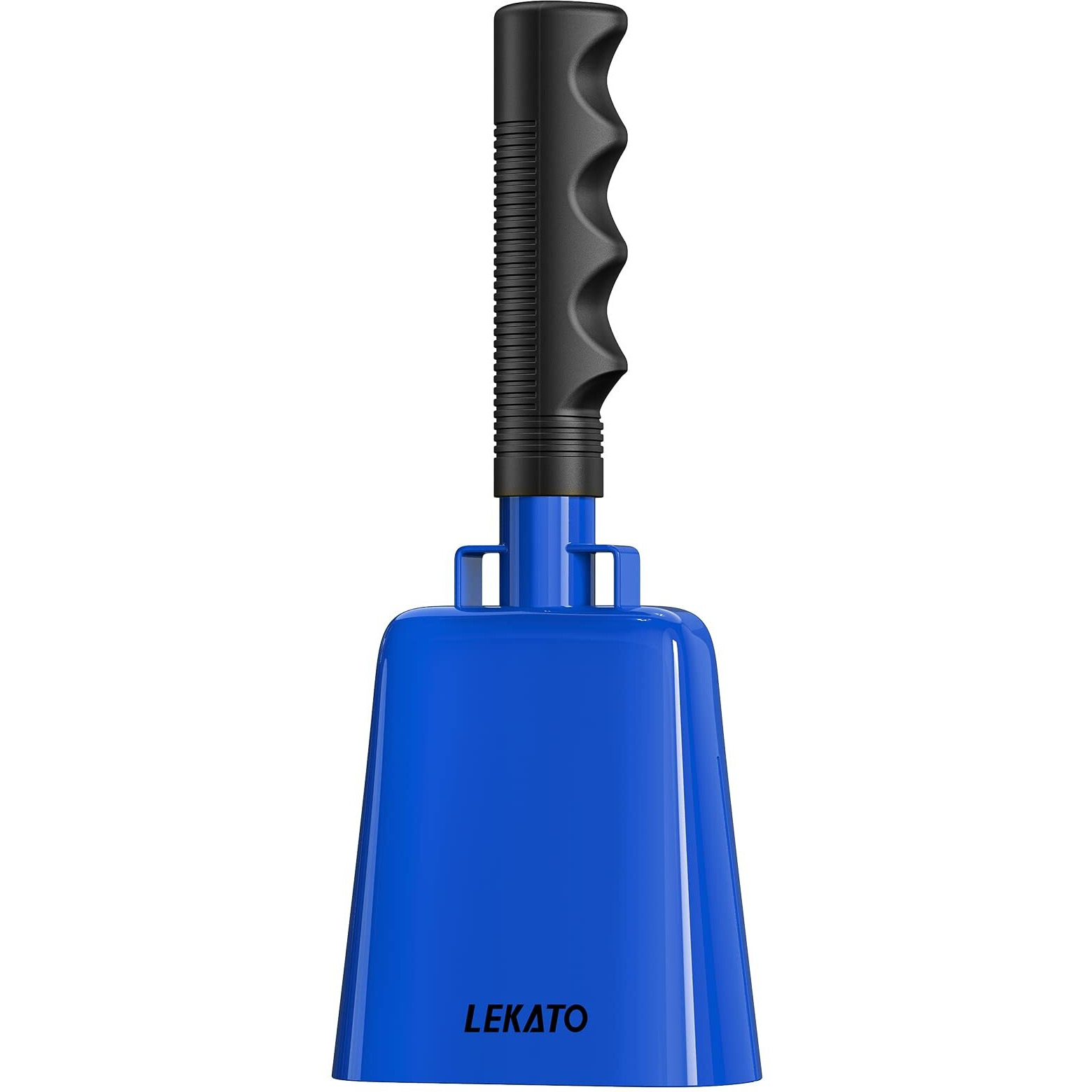 8 Steel Cow Bell, Lekato Noise Makers Cowbell With Handle For Sport Events Cheering Hand Bell For Football Games,Party, Concert, Graduations, School, Farm Ranch (Blue)