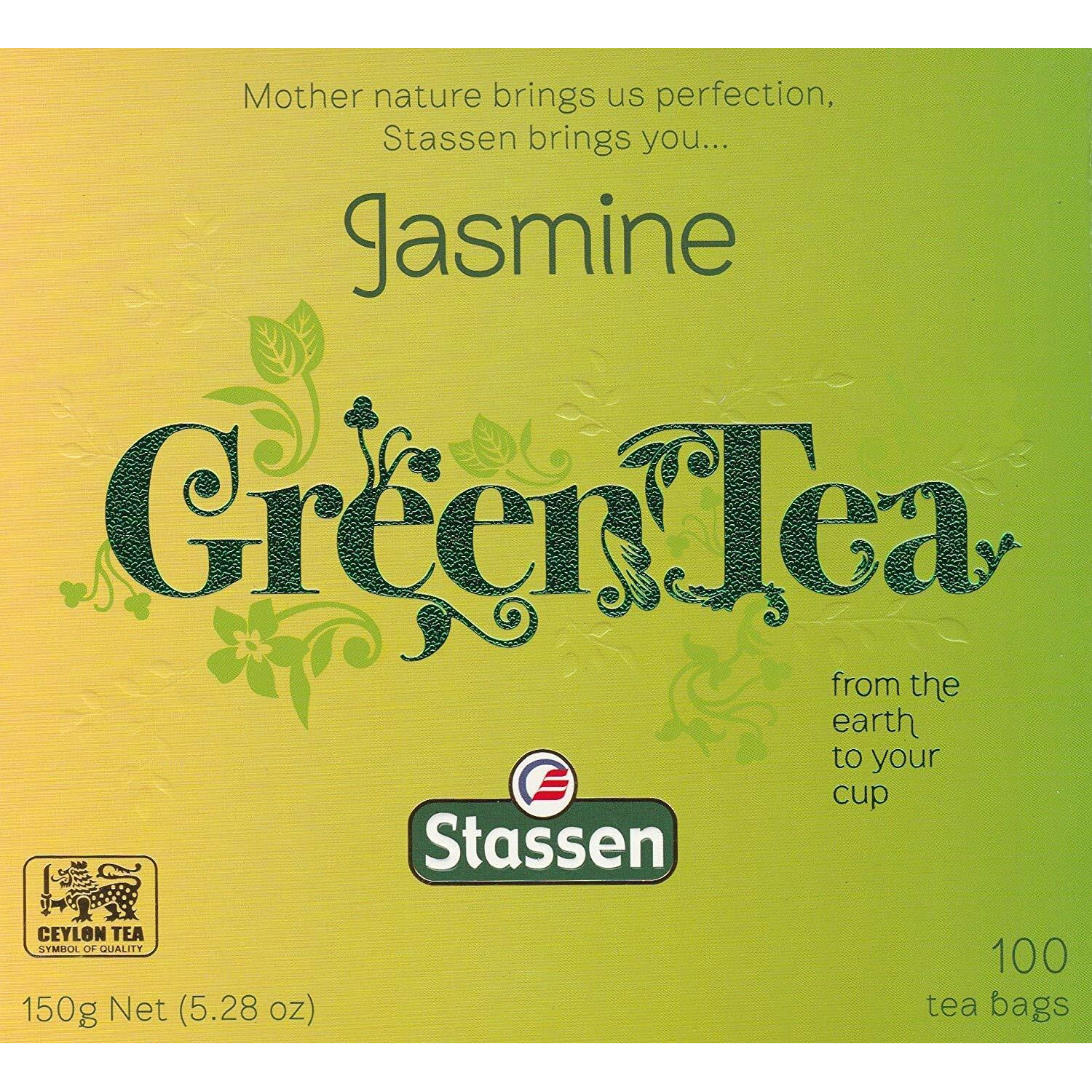 Stassen Pure Jasmine Green Tea, 100 Tea Bags