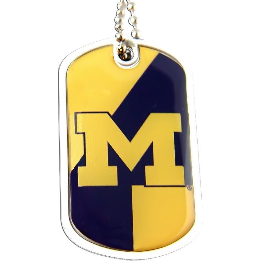 Ncaa Michigan Wolverines Dynamic Dog Tag