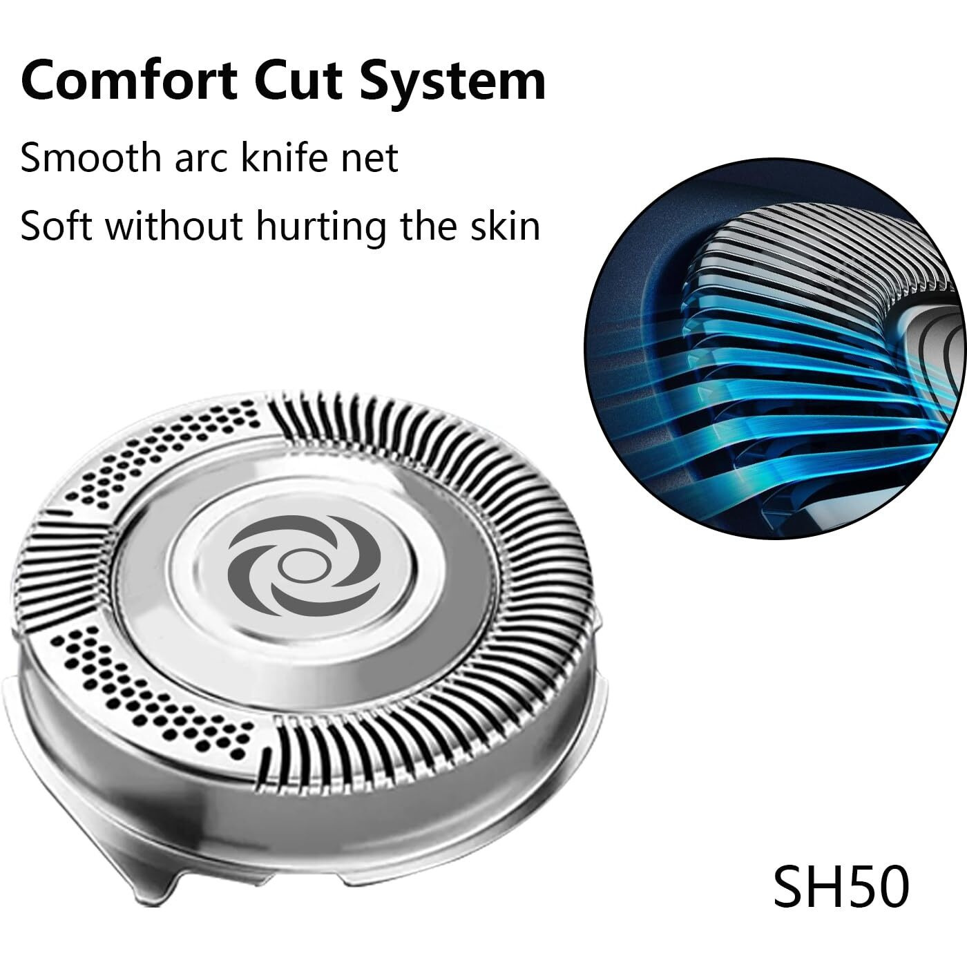 Durimi Replacement Complete Head Assembly For Philips Norelco Series 5000 Shavers