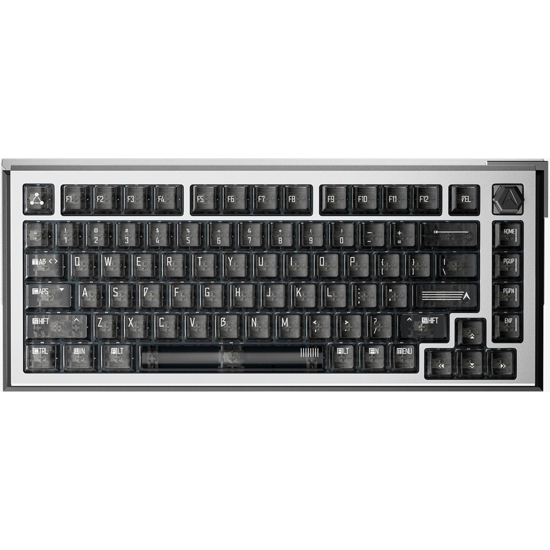 DrunkDeer A75 Ultra Rapid Trigger HE Keyboard, Esports Gaming Keyboard, Magnetic Switch - Adjustable Actuation - 0.01mm, RT Plus, RT Match - 8K HzANSI75%, PC KeycapsBlack - Qian Switch