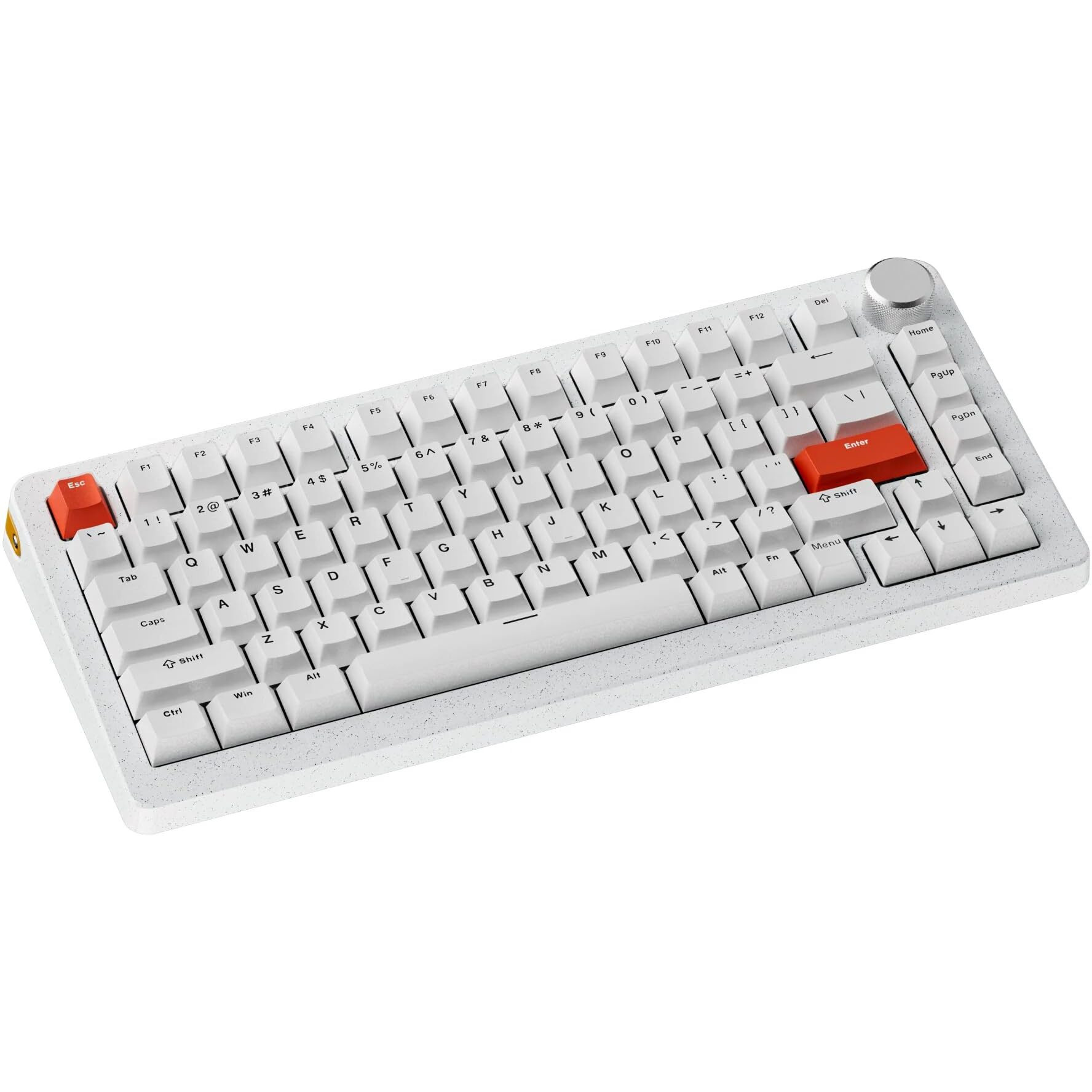 DrunkDeer A75 Pro Rapid Trigger Keyboard, Esports Gaming Keyboard, Magnetic Switch - Last Win Mode - Adjustable Actuation, ANSI 75% Design with Knob, White