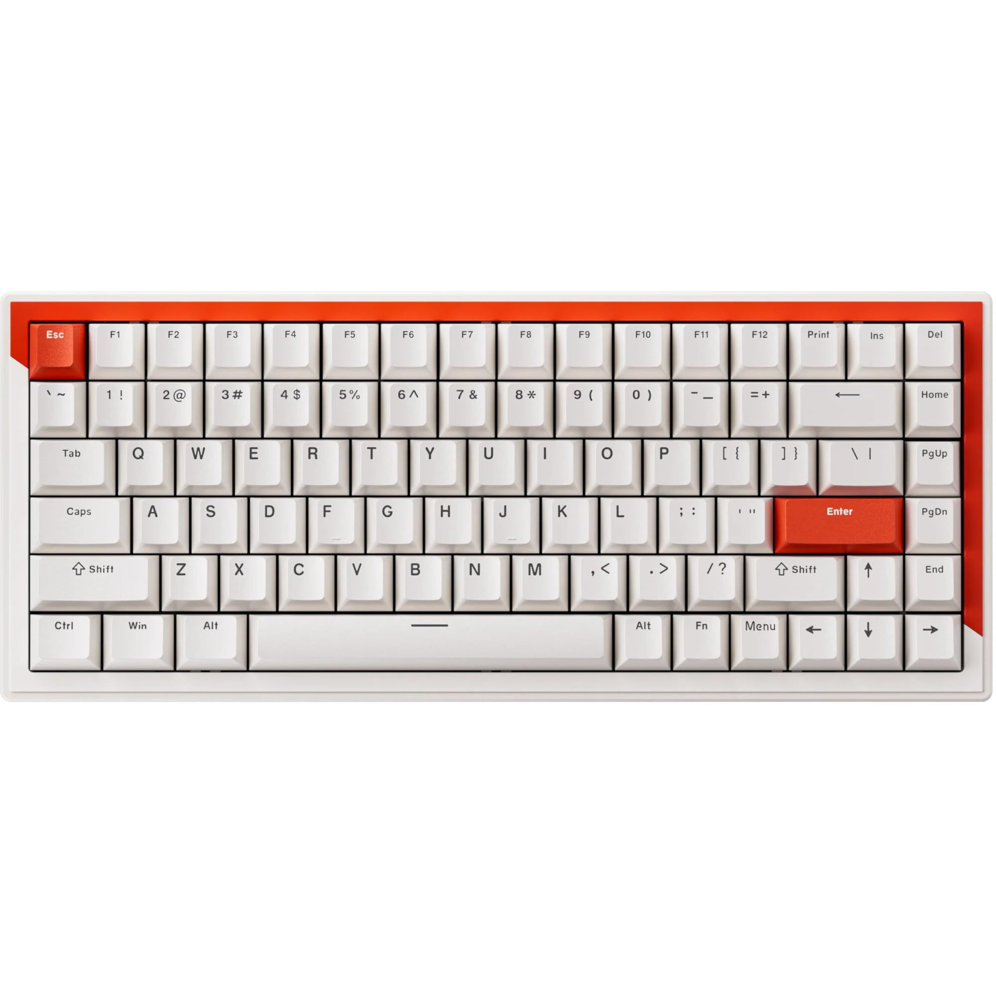 DrunkDeer G75 Rapid Trigger Keyboard, Esports Gaming Keyboard - Magnetic Switch - Release Dual-Trigger Mode - Adjustable Actuation, 75% Design, White