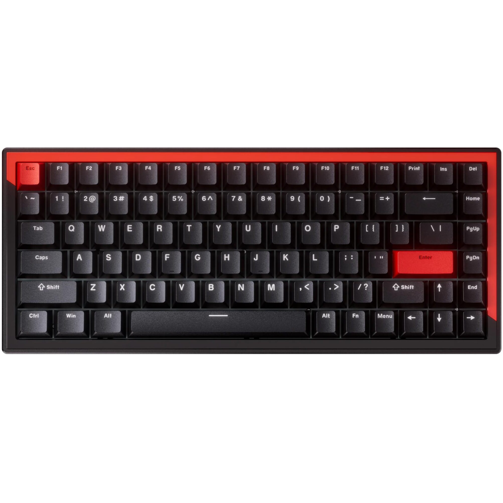 DrunkDeer G75 Rapid Trigger Keyboard, Esports Gaming Keyboard Magnetic Switch Last Win Mode Adjustable Actuation, 75% Design, Black