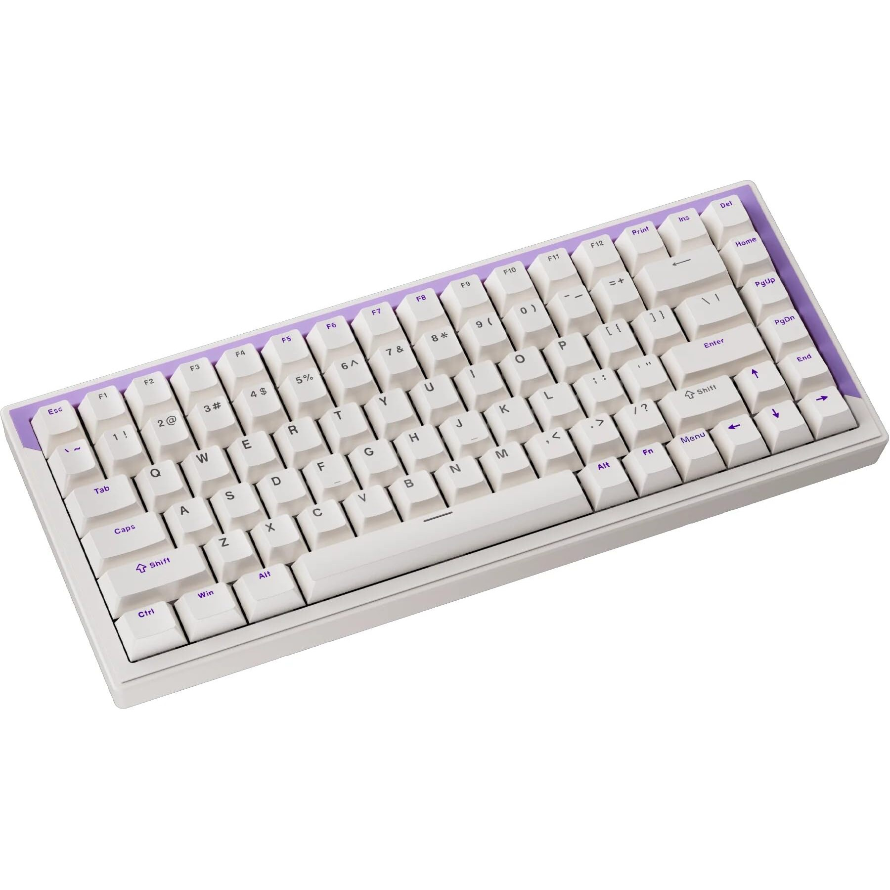 DrunkDeer G75 Rapid Trigger Keyboard, Esports Gaming Keyboard Magnetic Switch Adjustable Actuation, Last Win Mode, RGB 75% Design, Purple