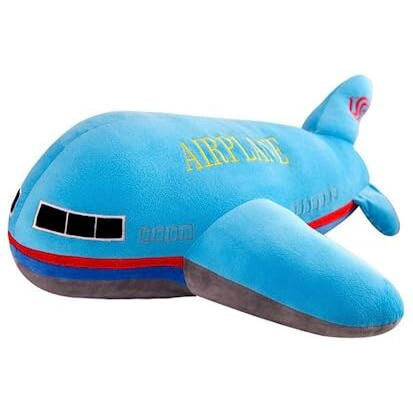 Zxmbeddings 15.7&quot Airplane Plush Stuffed Aircraft Pillow Model Toy,Gifts For Boys Kids,Blue