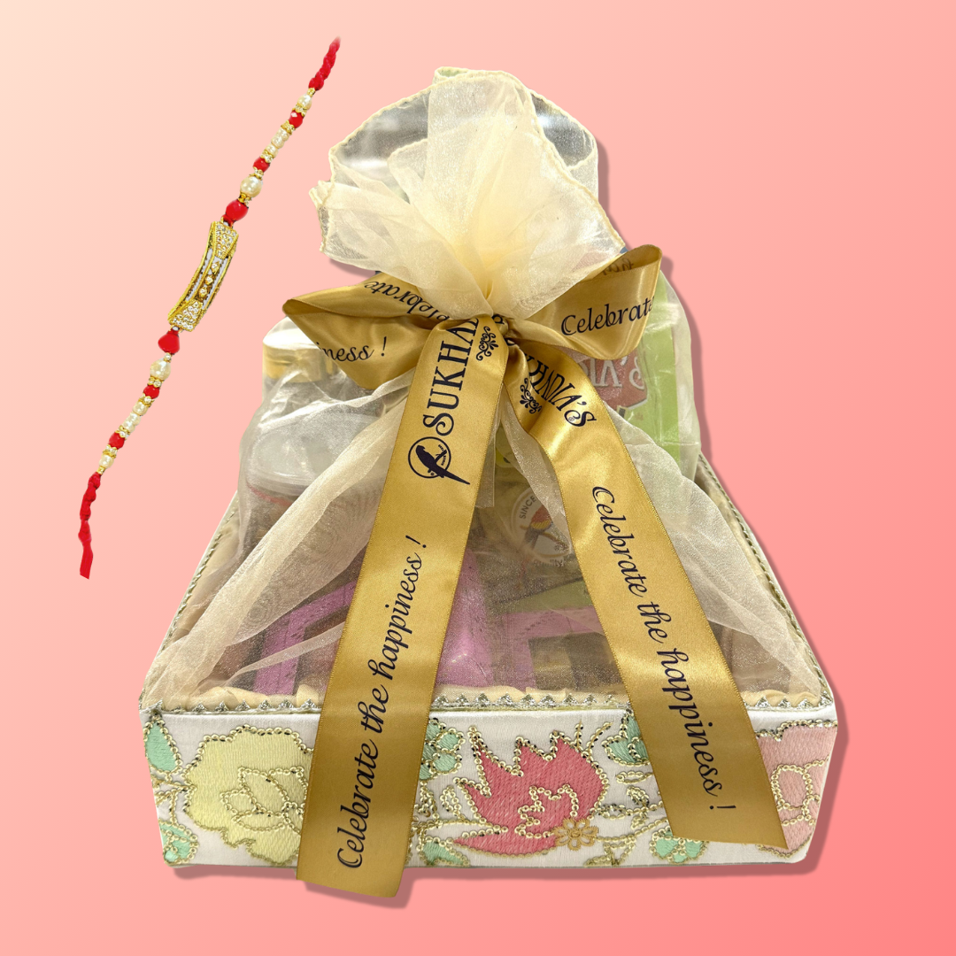 Gardens of Jaipur Rakhi Basket (with Rakhi)